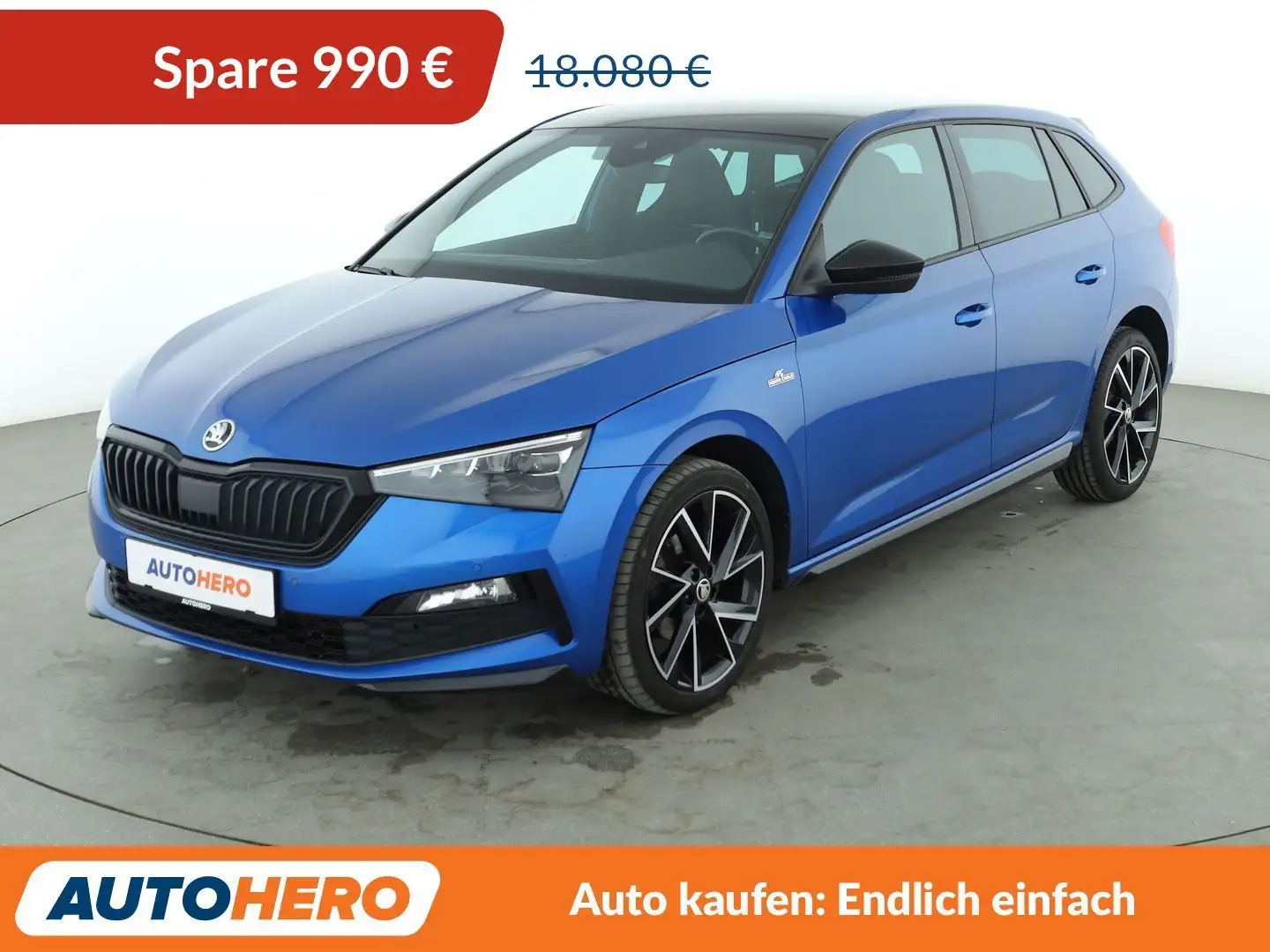 Skoda Scala 1.6 TDI Monte Carlo Aut.*LED*TEMPO*CAM*PDC*SH*PANO Blau - 1