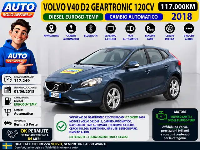 Volvo V40 2.0 D2 GEARTRONIC EURO6D CAMBIO AUTOMATICO/NAVI