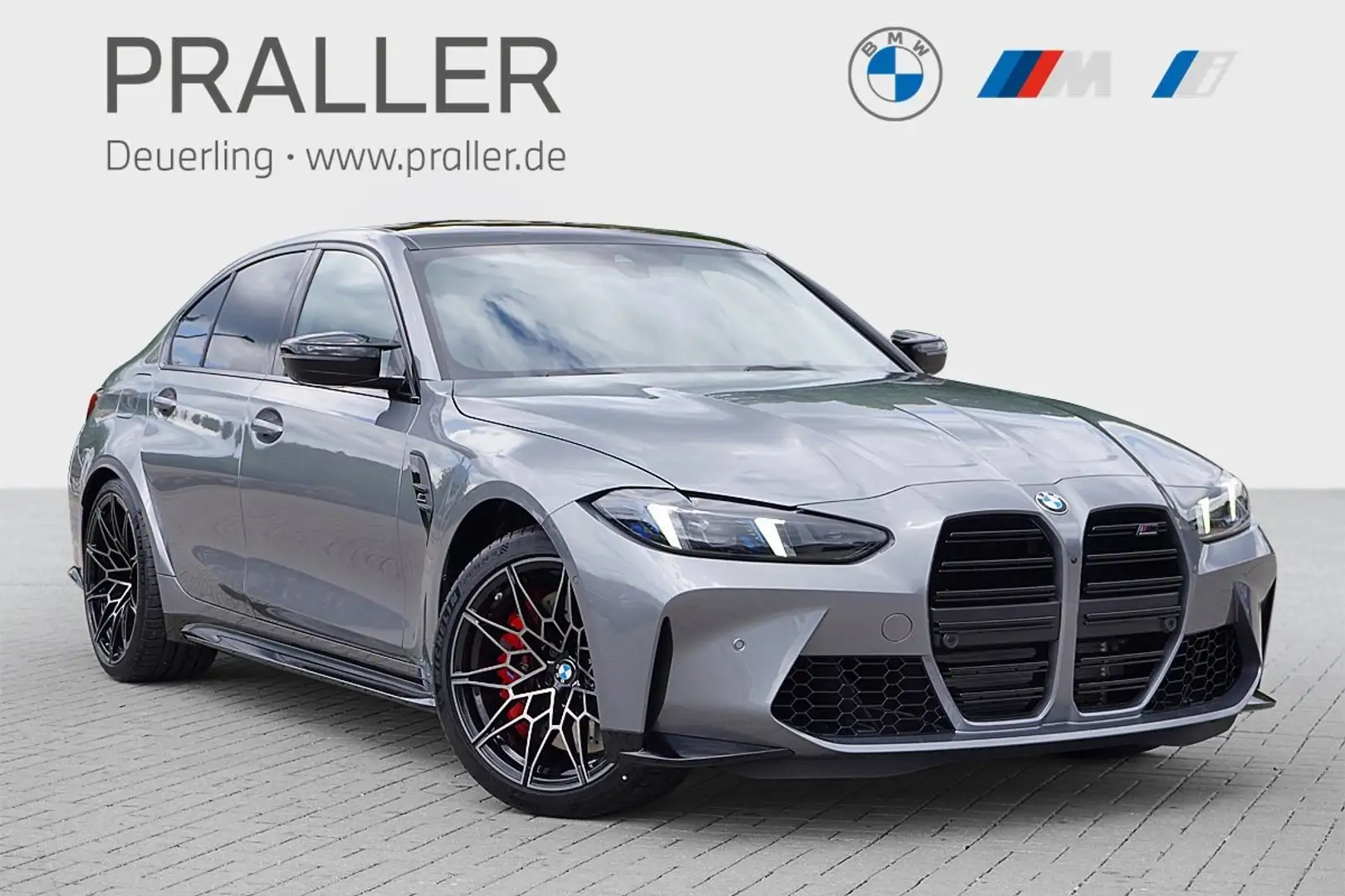 BMW M3 Competition Mxdrive Limo HeadUp Sitzbelüftung 360K Grau - 1