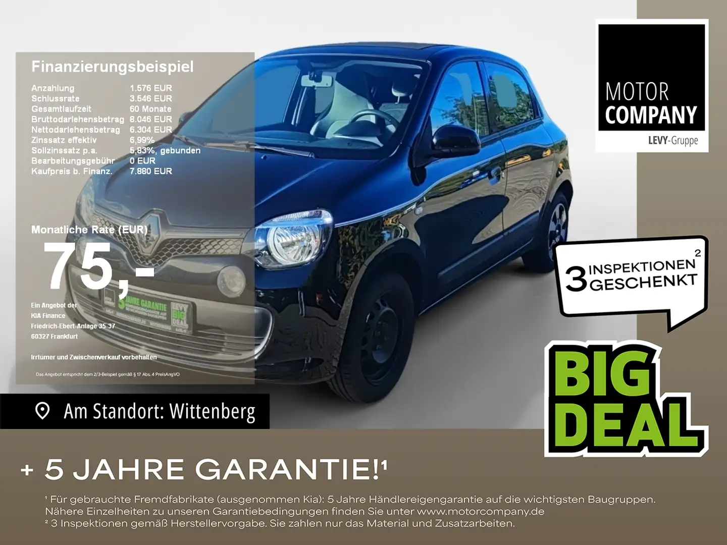 Renault Twingo 1.0 SCe 70 Limited Look-Paket*DAB* Zwart - 1