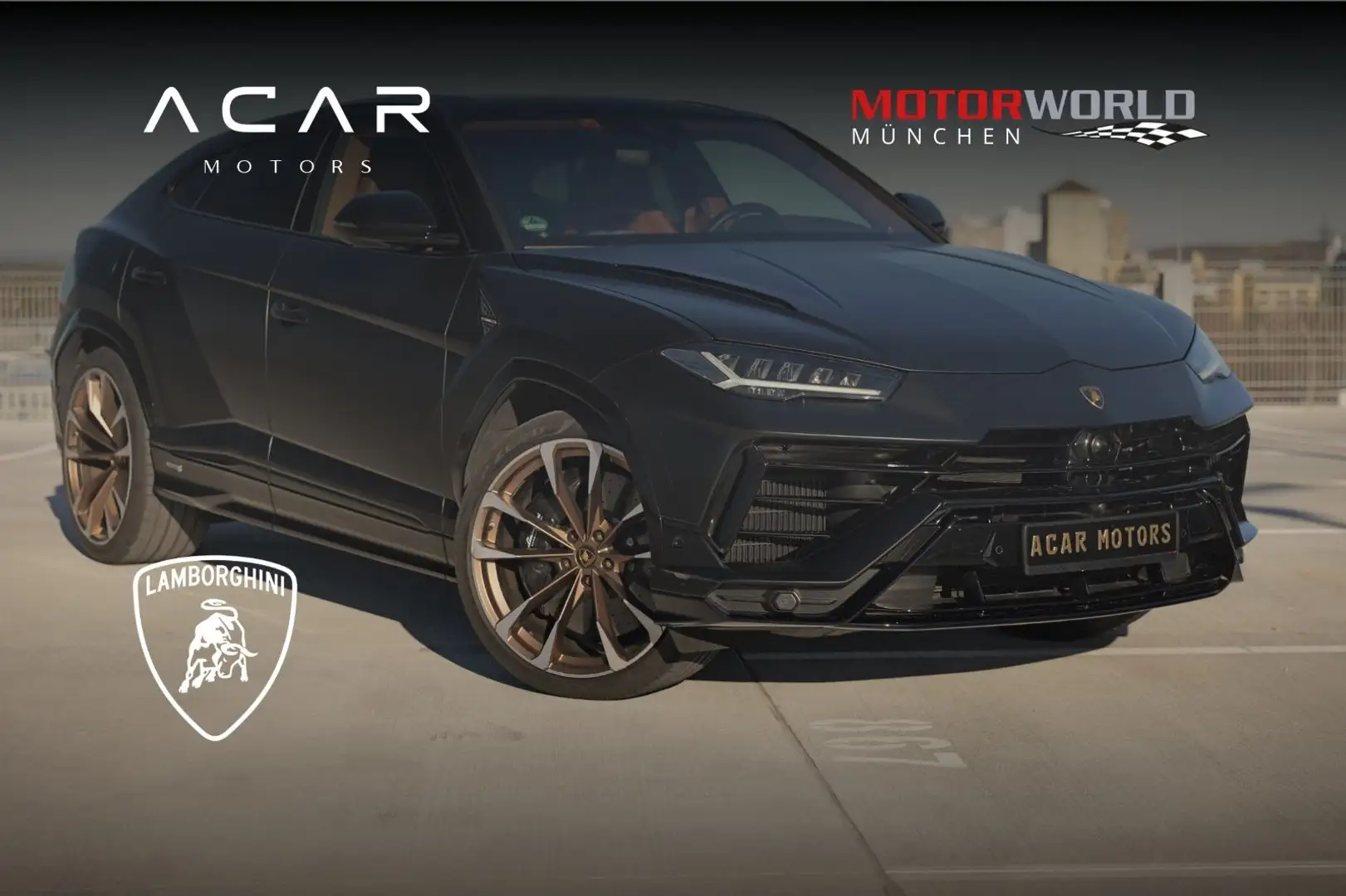 Lamborghini Urus 4.0 S V8 Sport Matt B&O AHK 23'' AKRAPOVIC Schwarz - 1