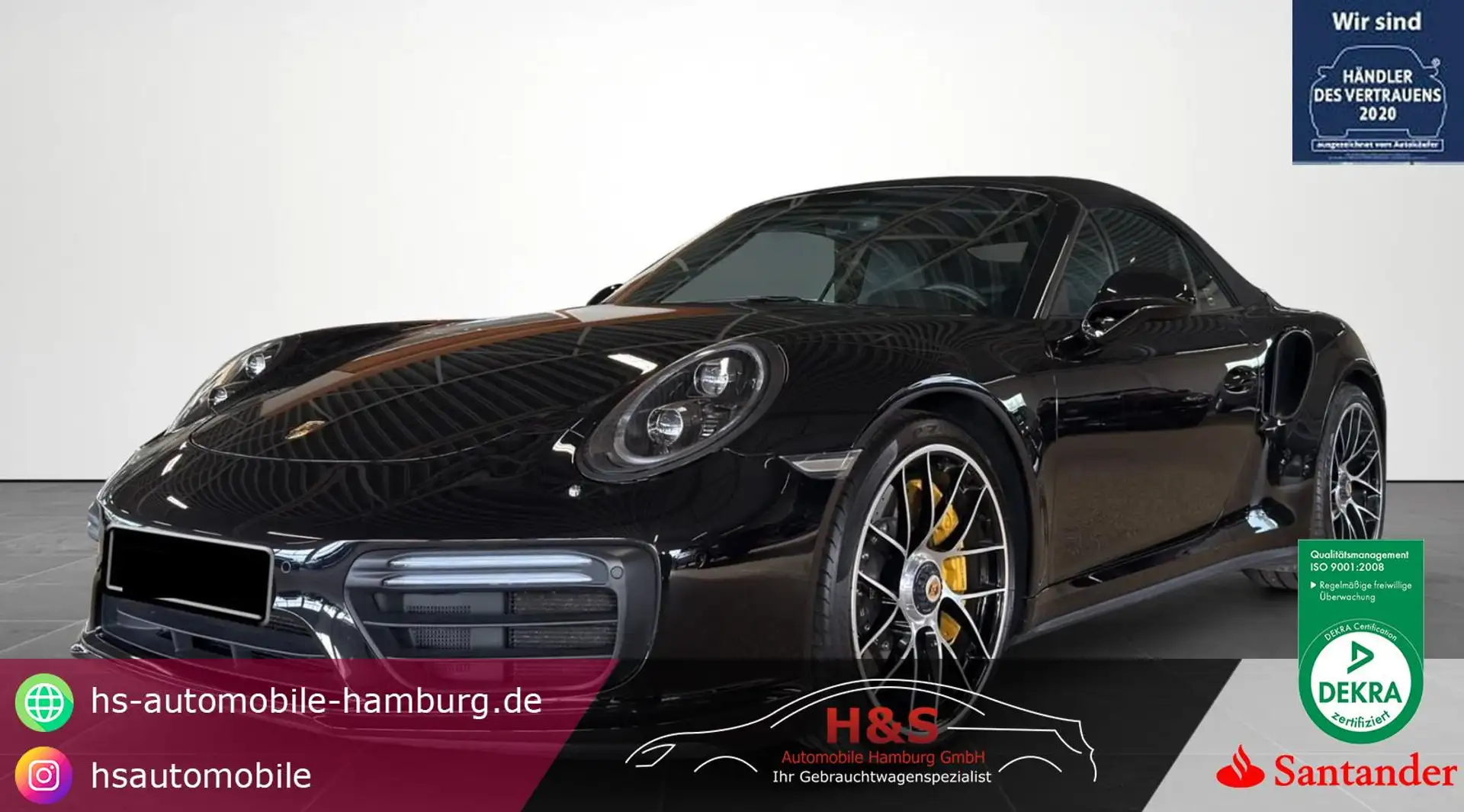 Porsche 992 911/992 Turbo Cabriolet Noir - 1