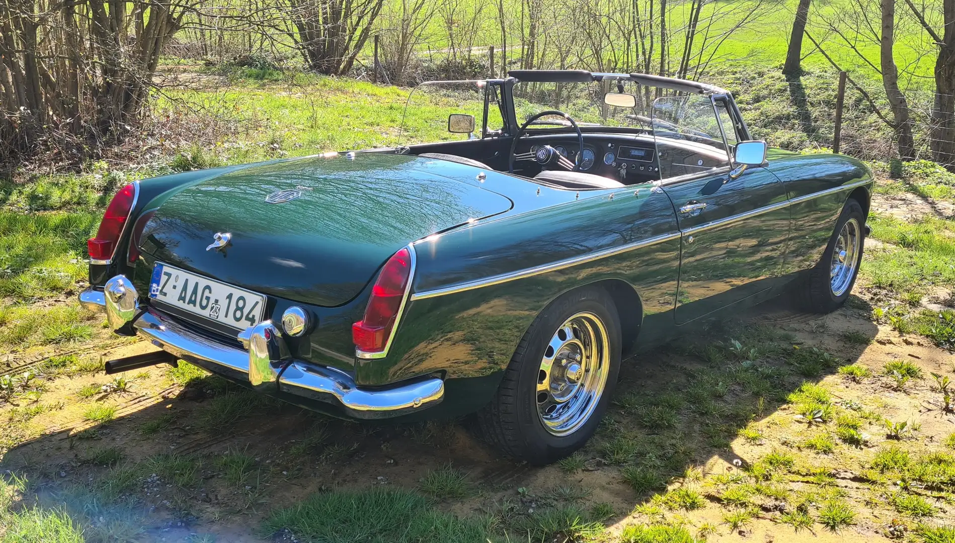 MG MGB Top restauration Chassis GHN Yeşil - 2