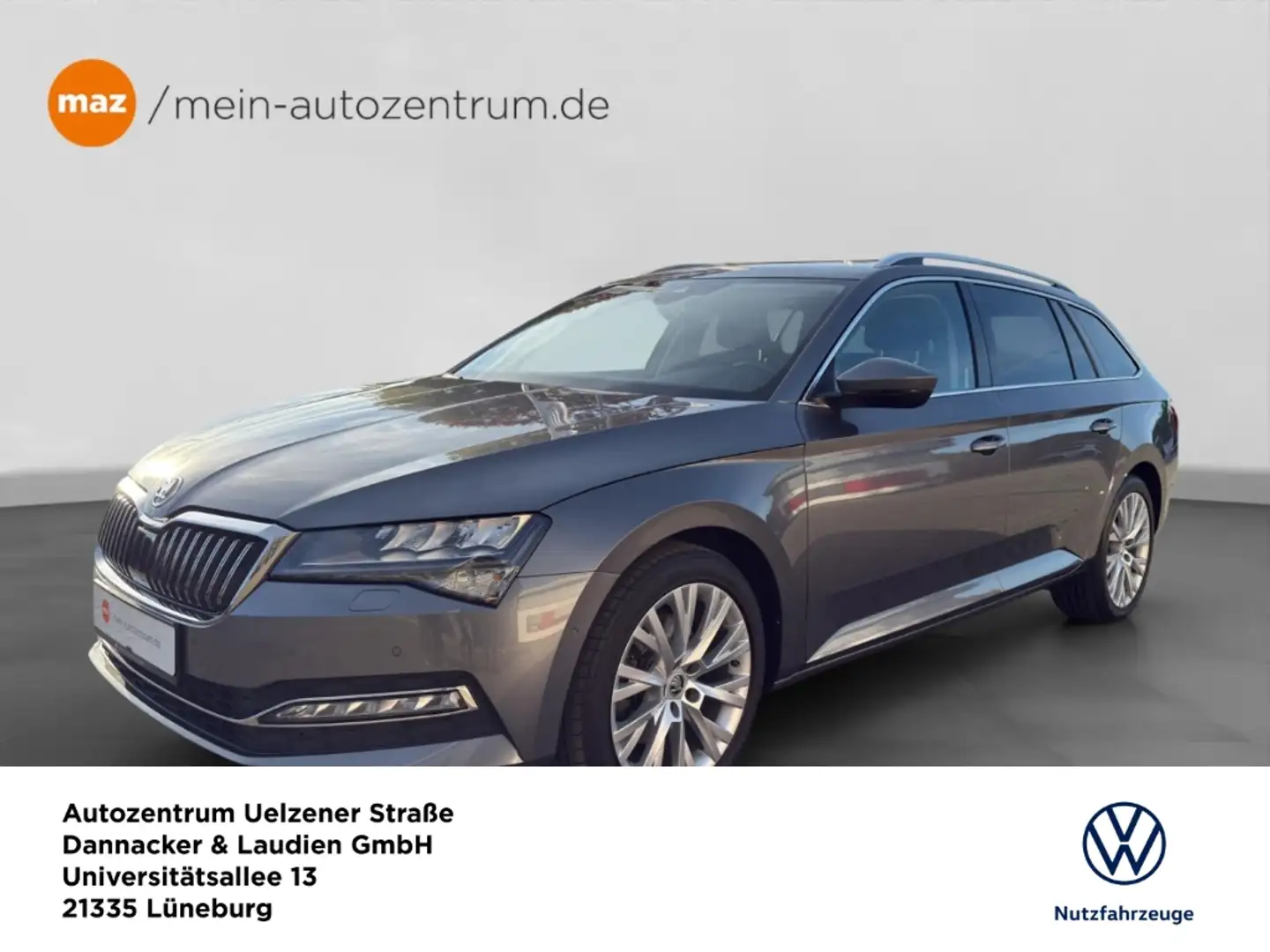 Skoda Superb Combi 2.0 TDI Style Alu LED AHK Navi Kamera Standh Gris - 1