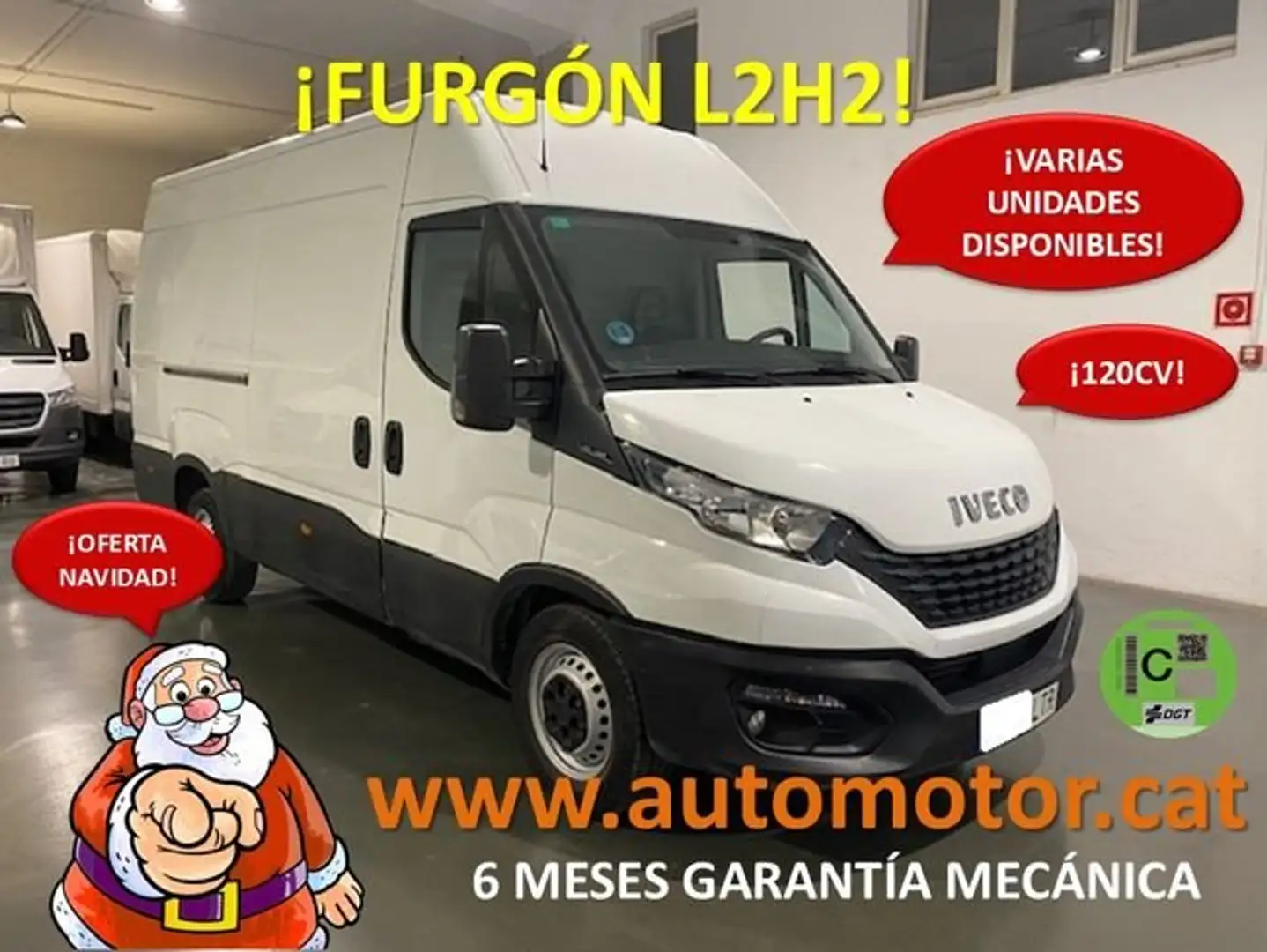 Iveco Daily Furgón 35S12 V 3520L H2 12.0 116 Blanco - 1