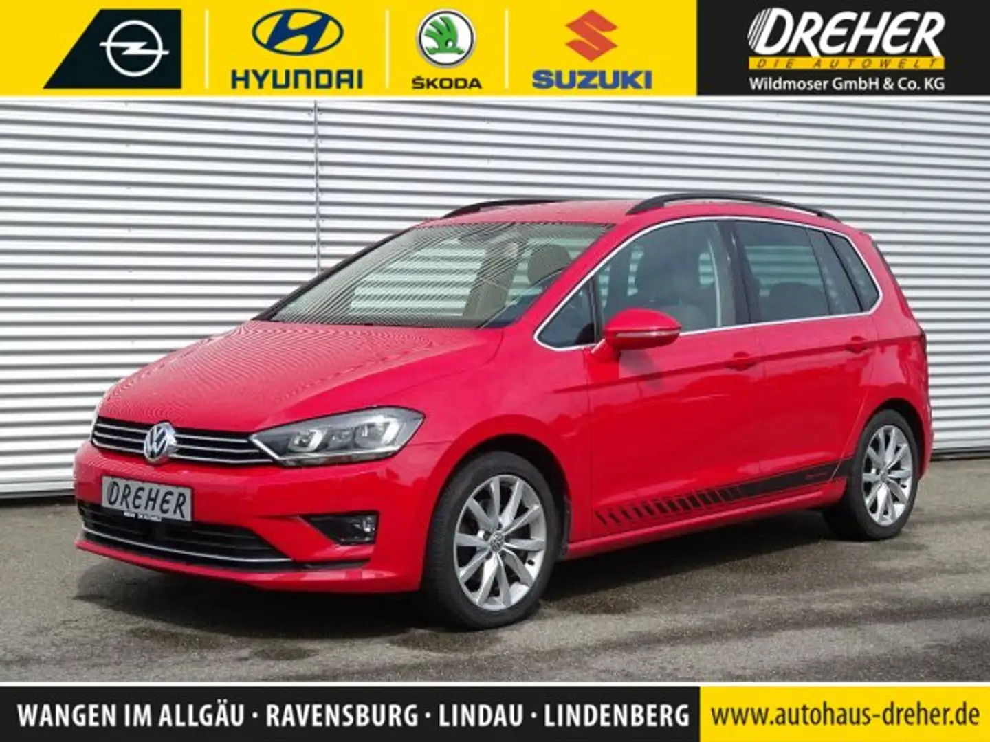 Volkswagen Golf Sportsvan Golf VII Sportsvan 1.4 TSI BMT Highline Navi/BC crvena - 1
