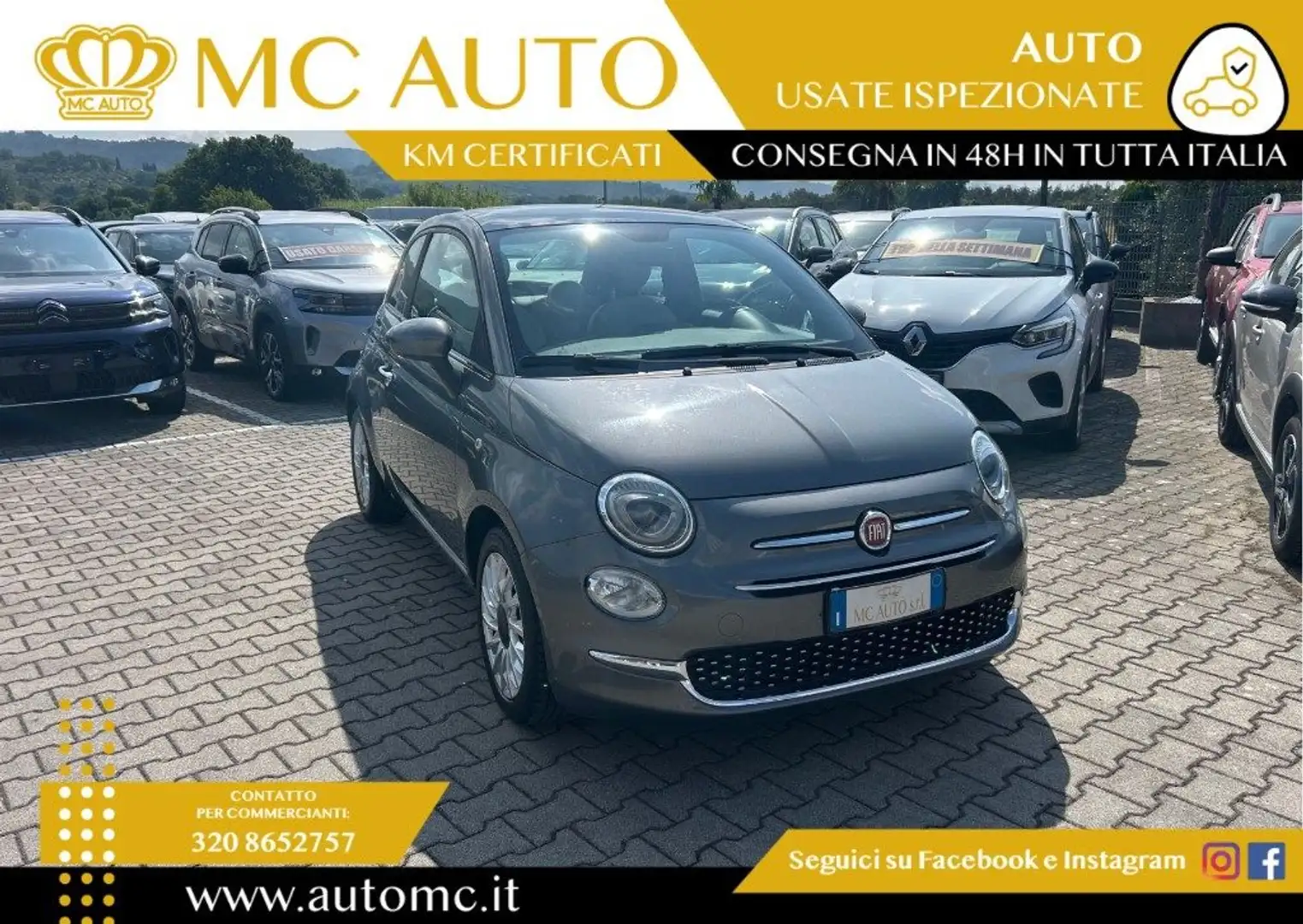 Fiat 500 1.0 Hybrid Dolcevita PROMO FINANZIAMENTO Grigio - 1