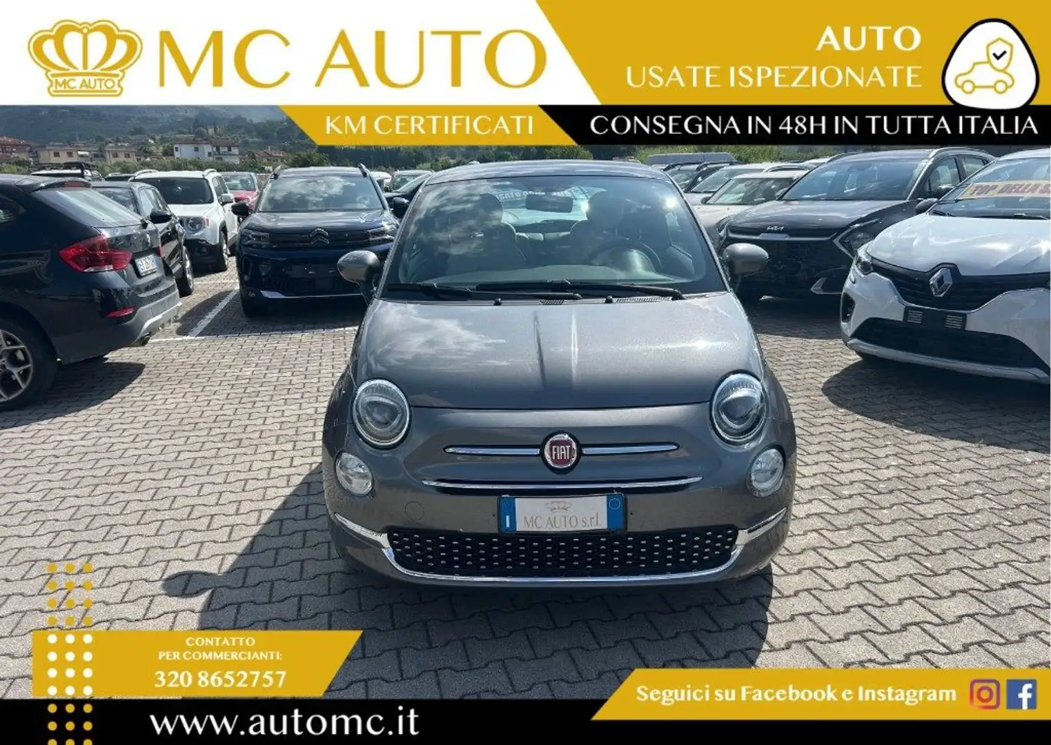 Fiat 500 1.0 Hybrid Dolcevita PROMO FINANZIAMENTO Grigio - 2