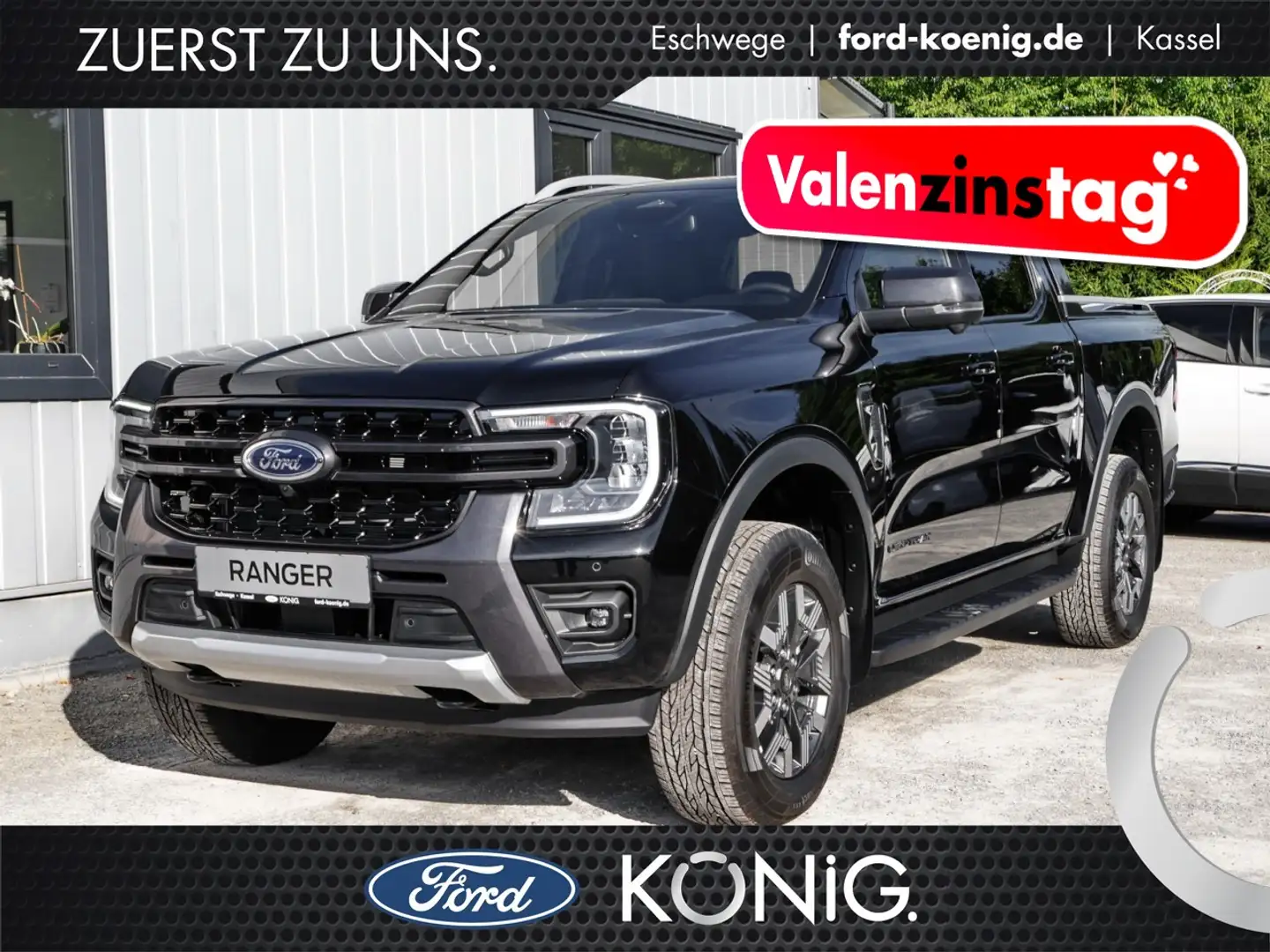 Ford Ranger DK Wildtrak Plug-in-Hybrid Aut.+ACC+B&O Klima Noir - 1