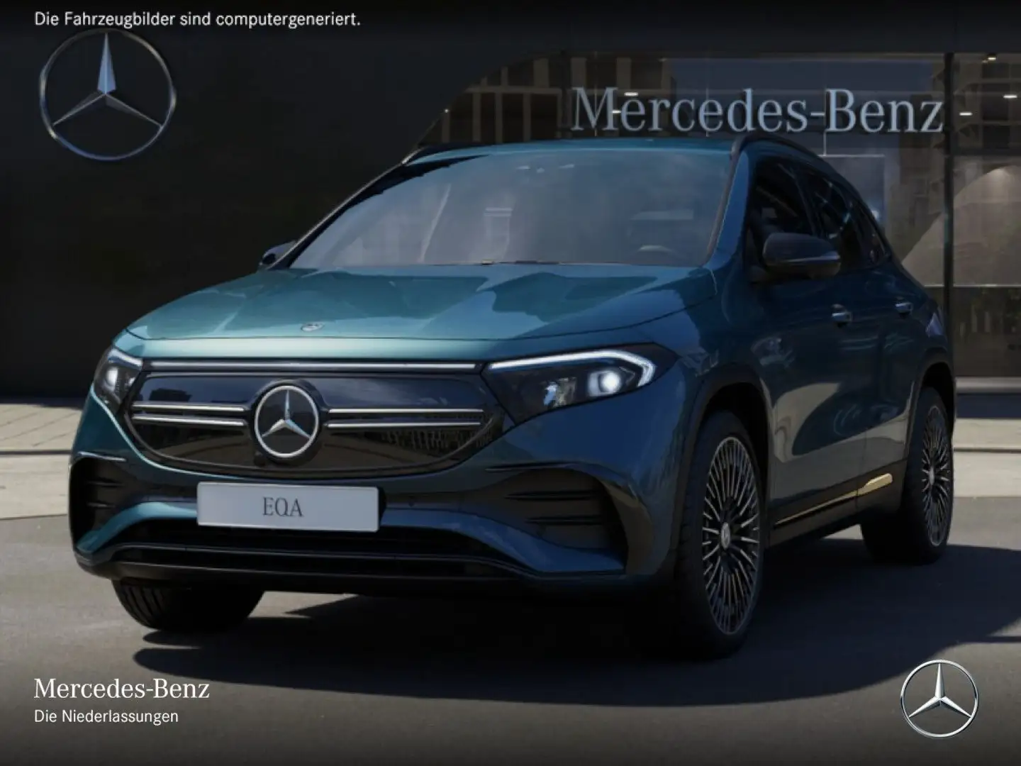 Mercedes-Benz EQA 350 4M AMG+NIGHT+20"+PLUS-PAKET+360+MEMORY Azul - 2