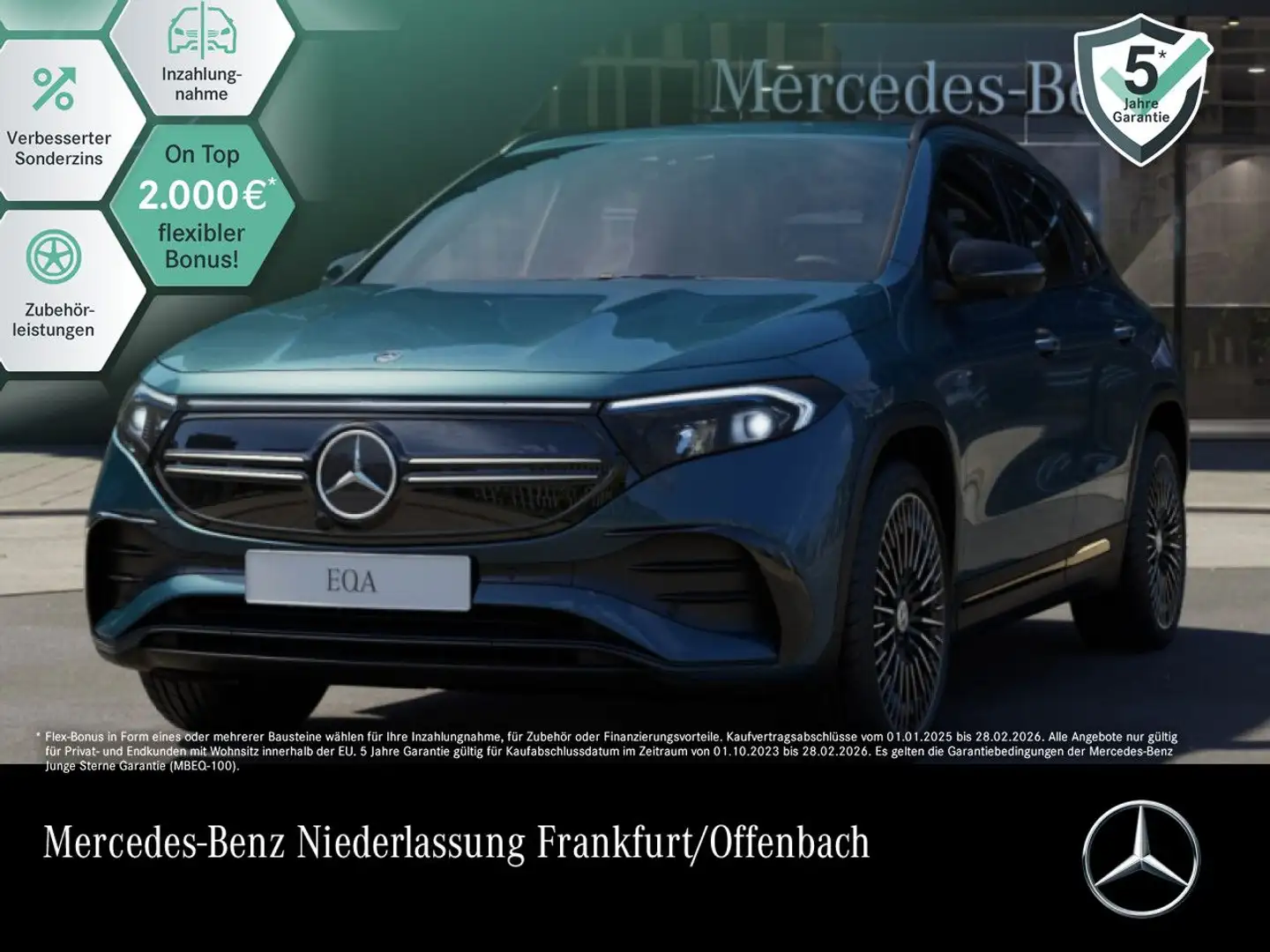 Mercedes-Benz EQA 350 4M AMG+NIGHT+PLUS-PAKET+360+MEMORY+KEYLESS Kék - 1