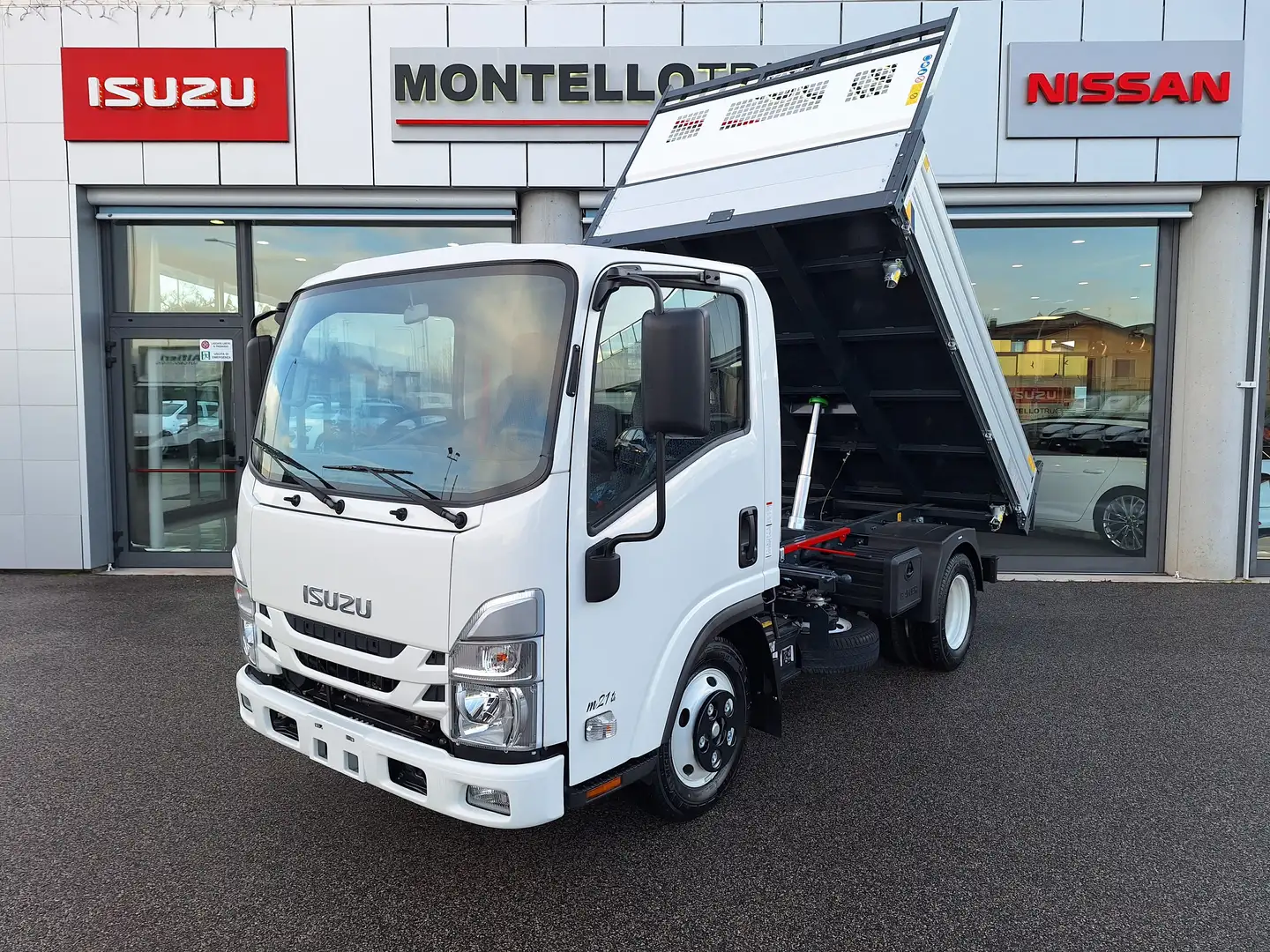 Isuzu M21 TH 1.9tdi 120cv RIBALTABILE TRILATERALE 980kg Wit - 1
