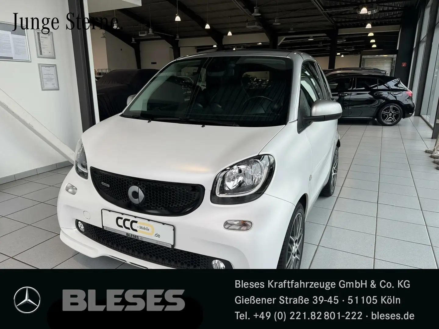smart forTwo Cabrio 80kW Brabus+Navi+JBL+Leder+SHZ+LED&Sensor Weiß - 1