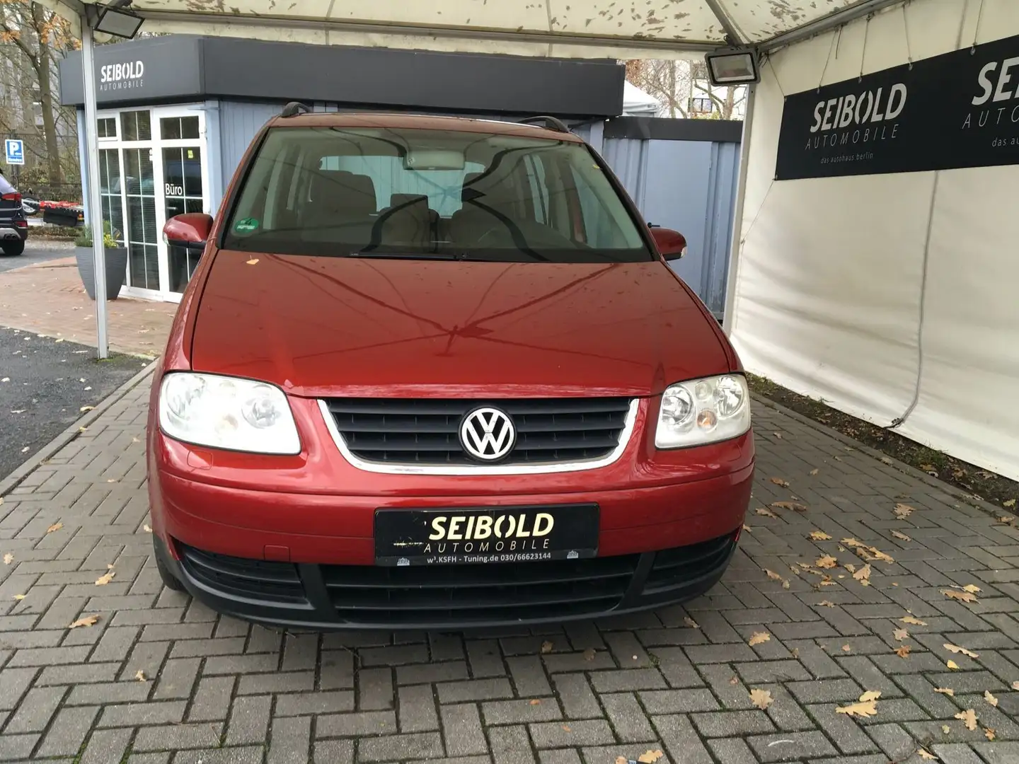Volkswagen Touran 1.9 TDI Trendl./Autom/Klima/Sitzh/7Sitzer Rood - 2