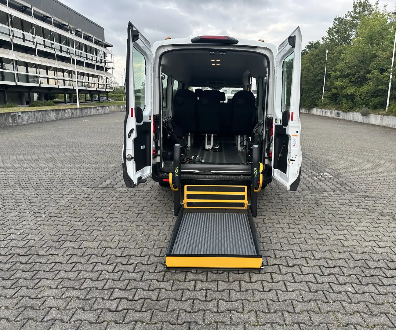 Ford Transit Bus Rollstuhl L3H2 Modell 2021 Systemboden+Lift Blanc - 1
