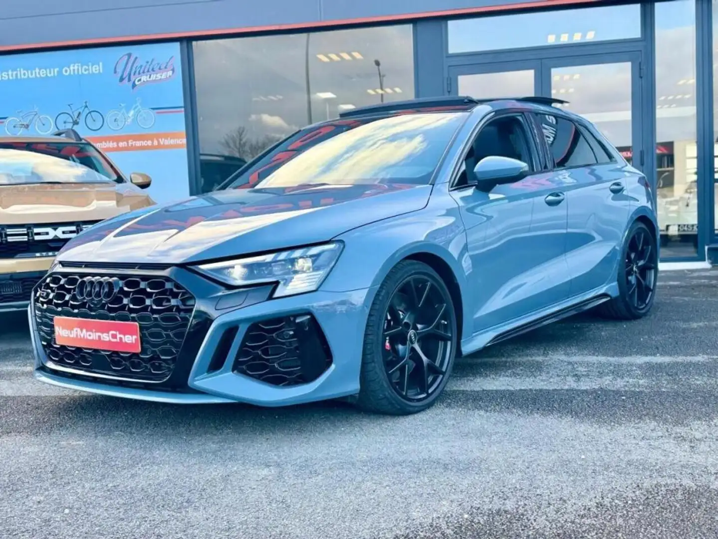Audi RS3 2.5 TFSI 400cv S-tronic MALUS INCLUS + Toit panora Gris - 1