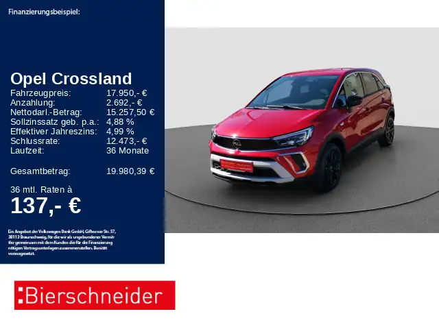 Opel Crossland 1.2 Enjoy NAVI LED SHZ ALU