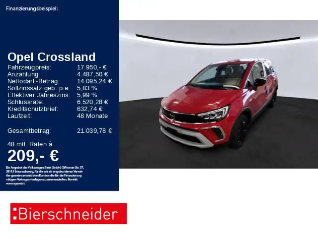Opel Crossland 1.2 Enjoy NAVI LED SHZ ALU