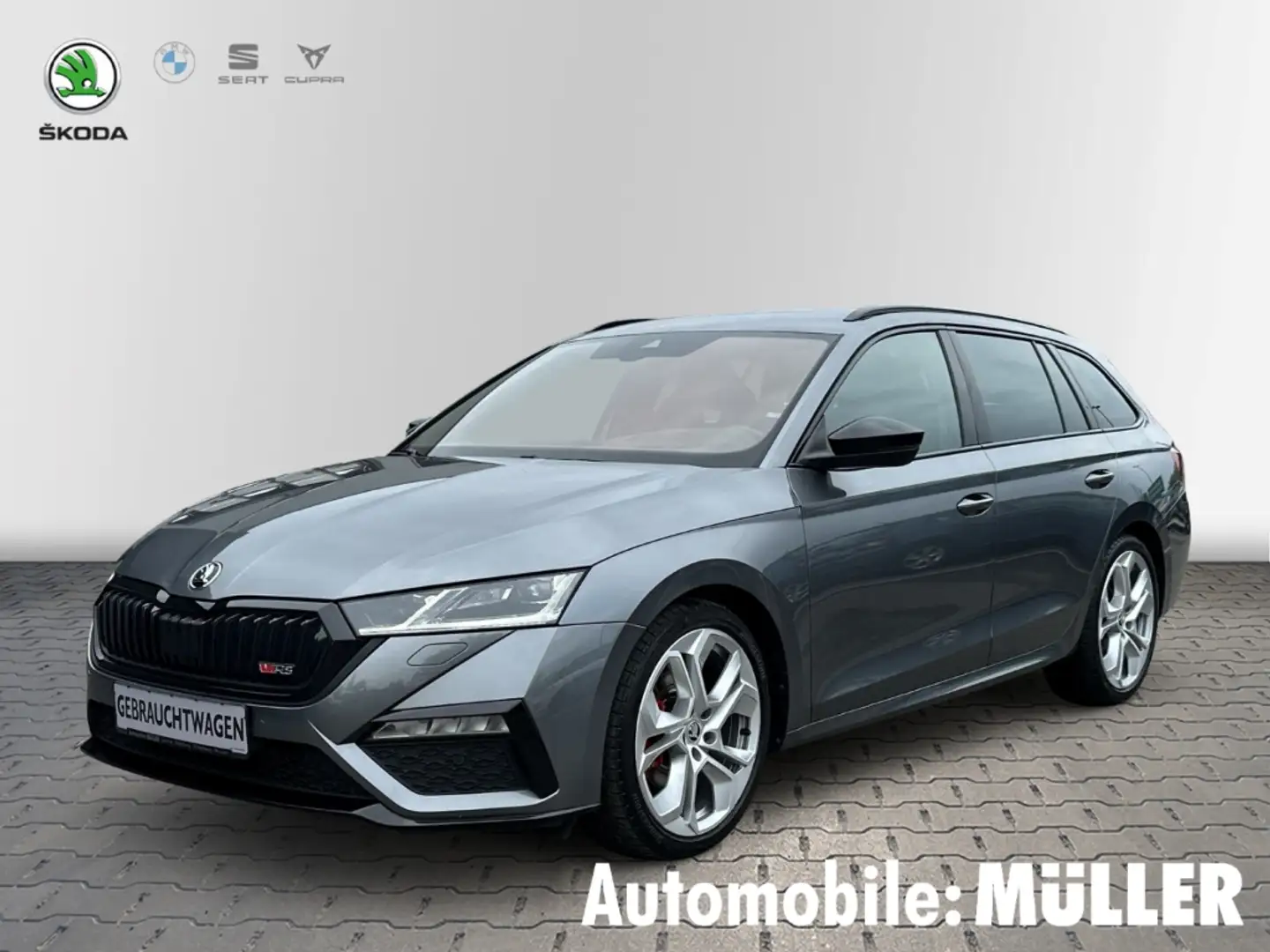 Skoda Octavia Skoda RS Combi 2.0 TDI 200 PS*DSG*LED*Navi*HUD*19' Gris - 1