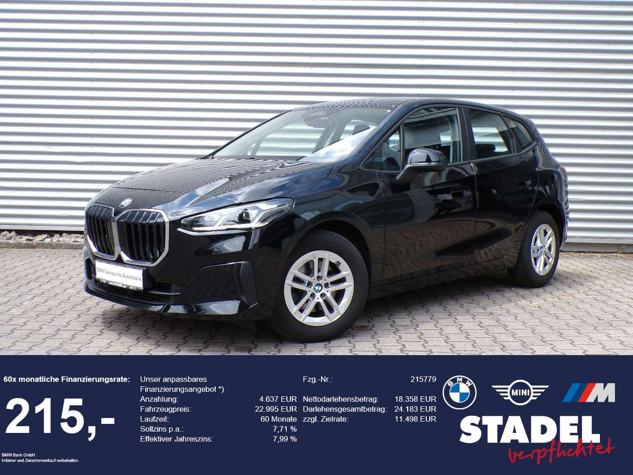 BMW 220 2023 — i Active Tourer adLED Parkassist PremiumPaket