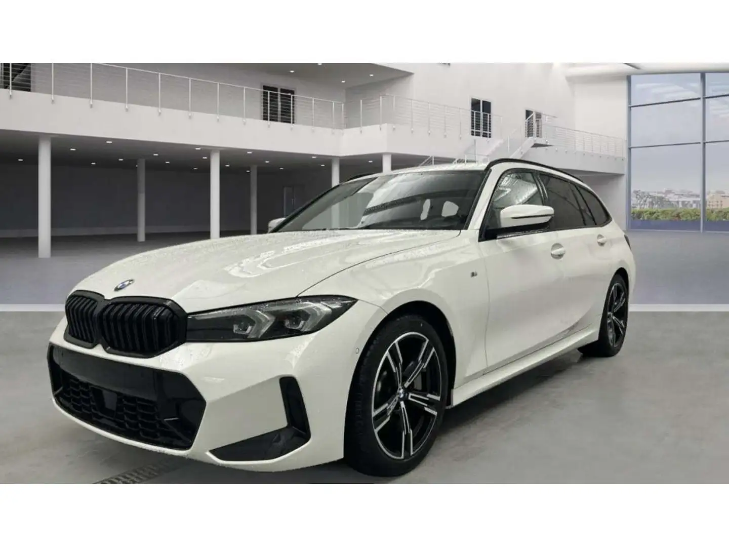 BMW 330 330iA M-Sport Touring 245CV*Hayon*ACC*Sièges chauf Blanc - 1