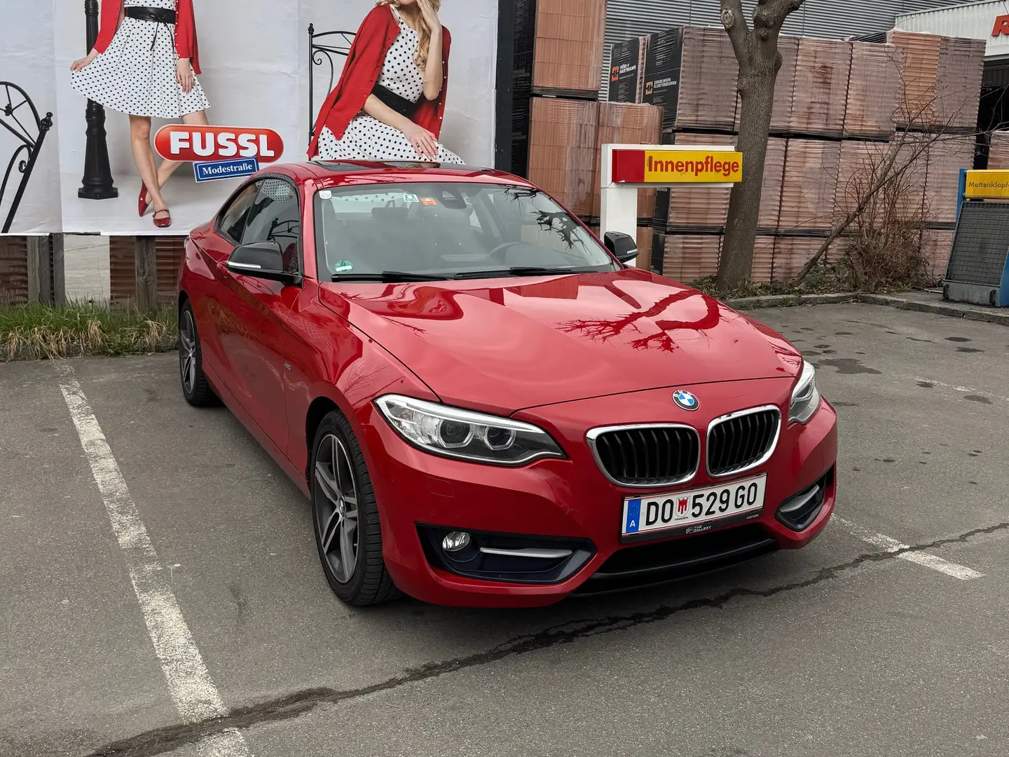 BMW 220 220d Coupé Luxury Line Aut. Luxury Line Czerwony - 1