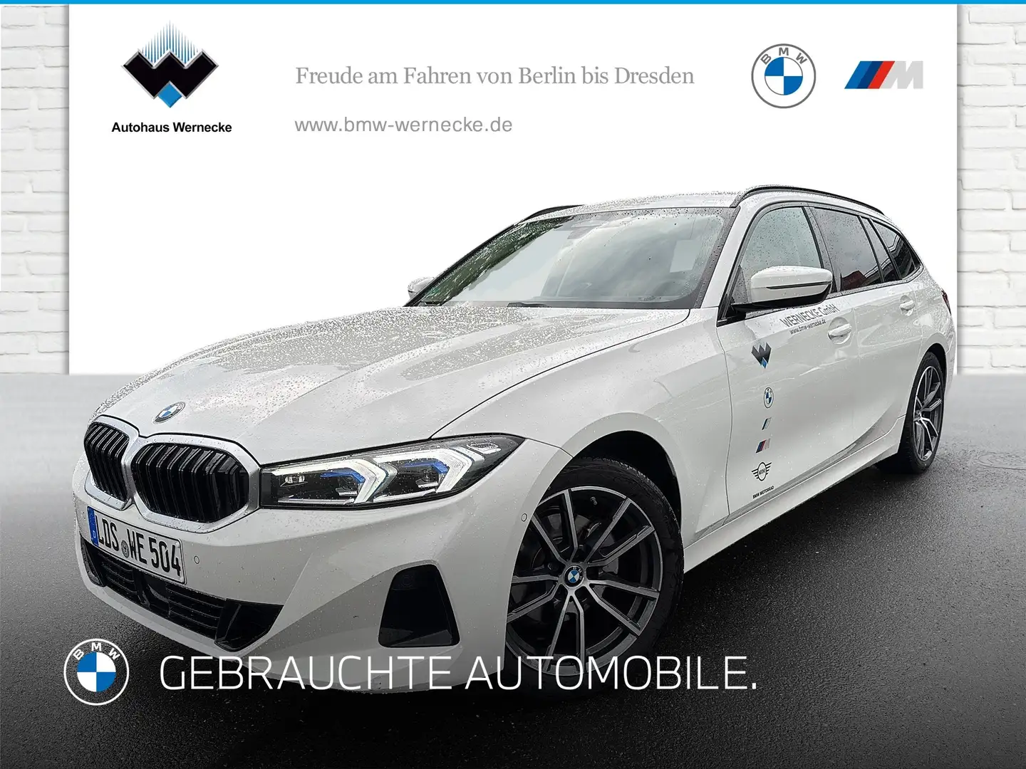 BMW 320 d Touring HiFi DAB LED Komfortzg. AHK Shz Bílá - 1