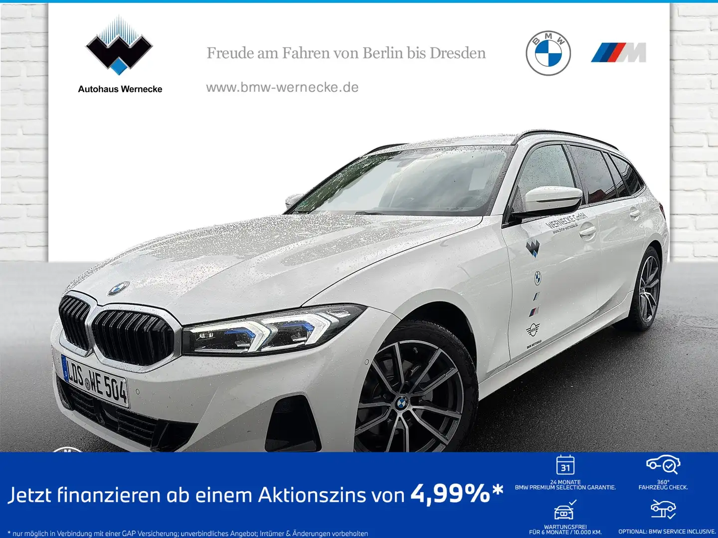 BMW 320 d Touring HiFi DAB LED Komfortzg. AHK Shz Fehér - 1