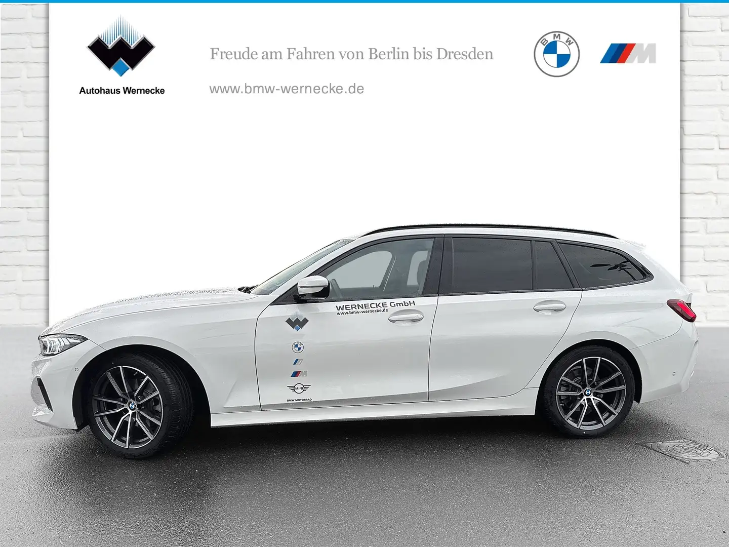 BMW 320 d Touring HiFi DAB LED Komfortzg. AHK Shz Bílá - 2