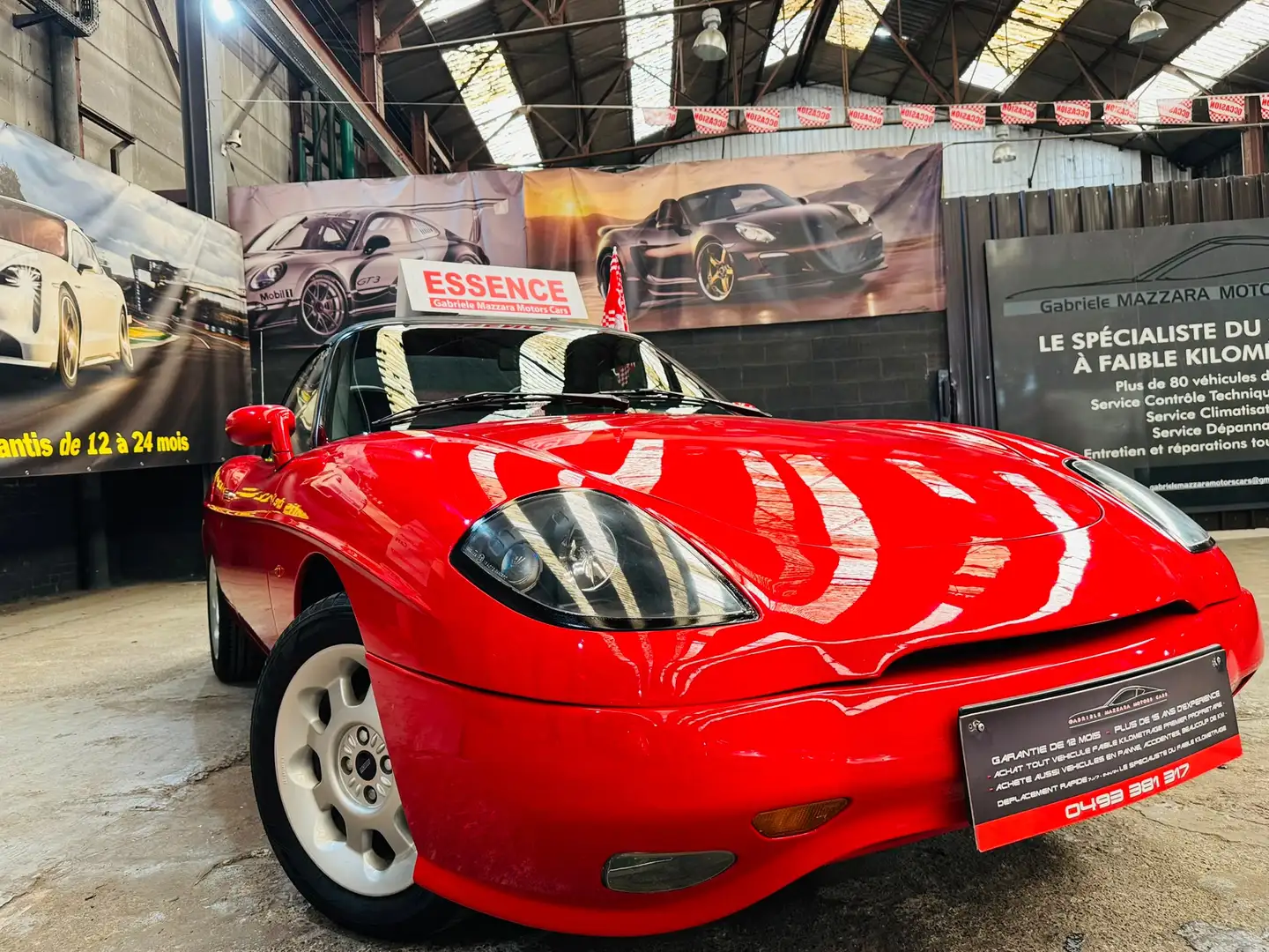 Fiat Barchetta 1.7i 16v Cuir J.A D.A V.C Rot - 2