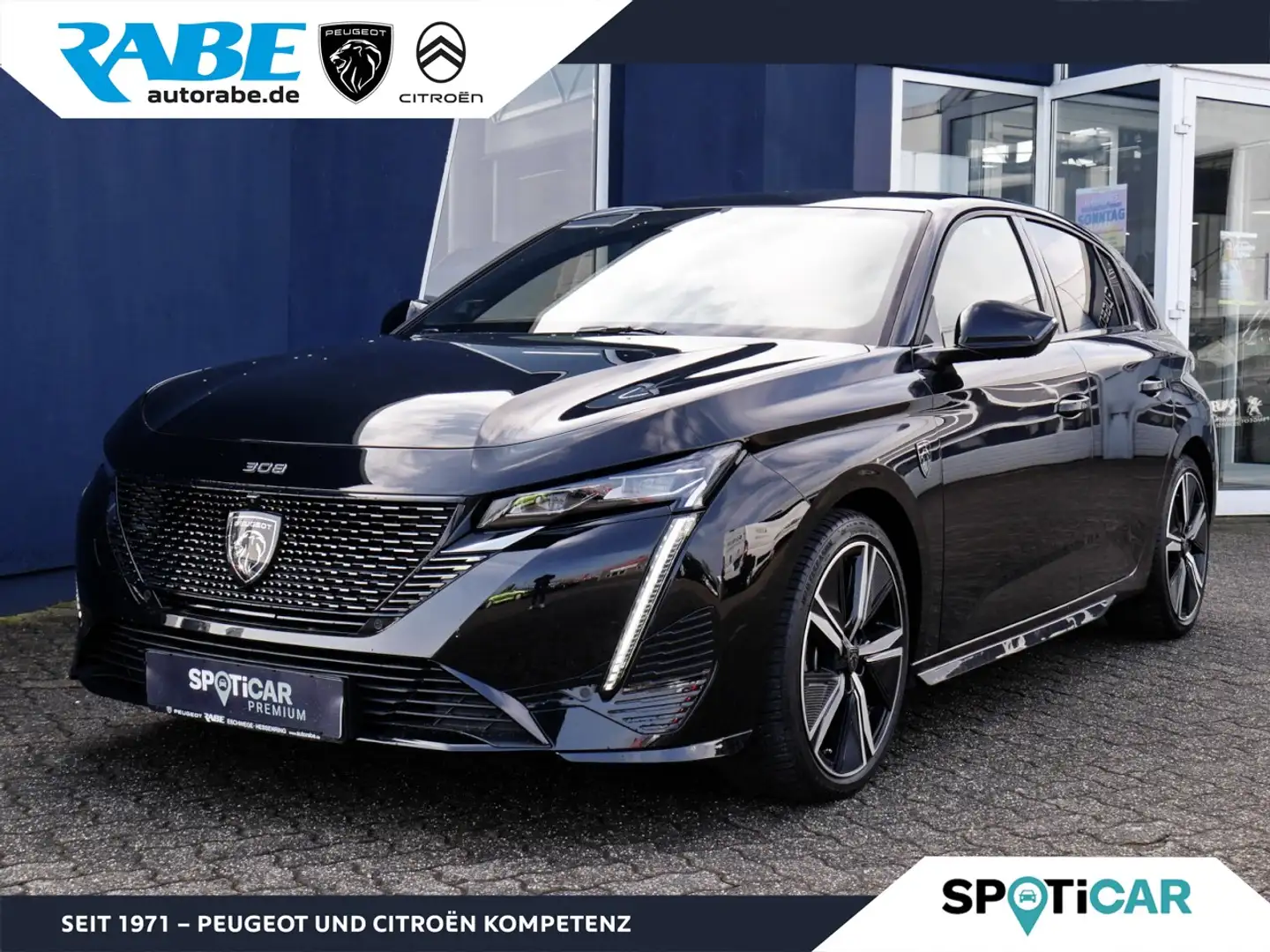 Peugeot 308 GT 130 PT Auto+Kamera 360+TWA+Massagesitz Klima Black - 1