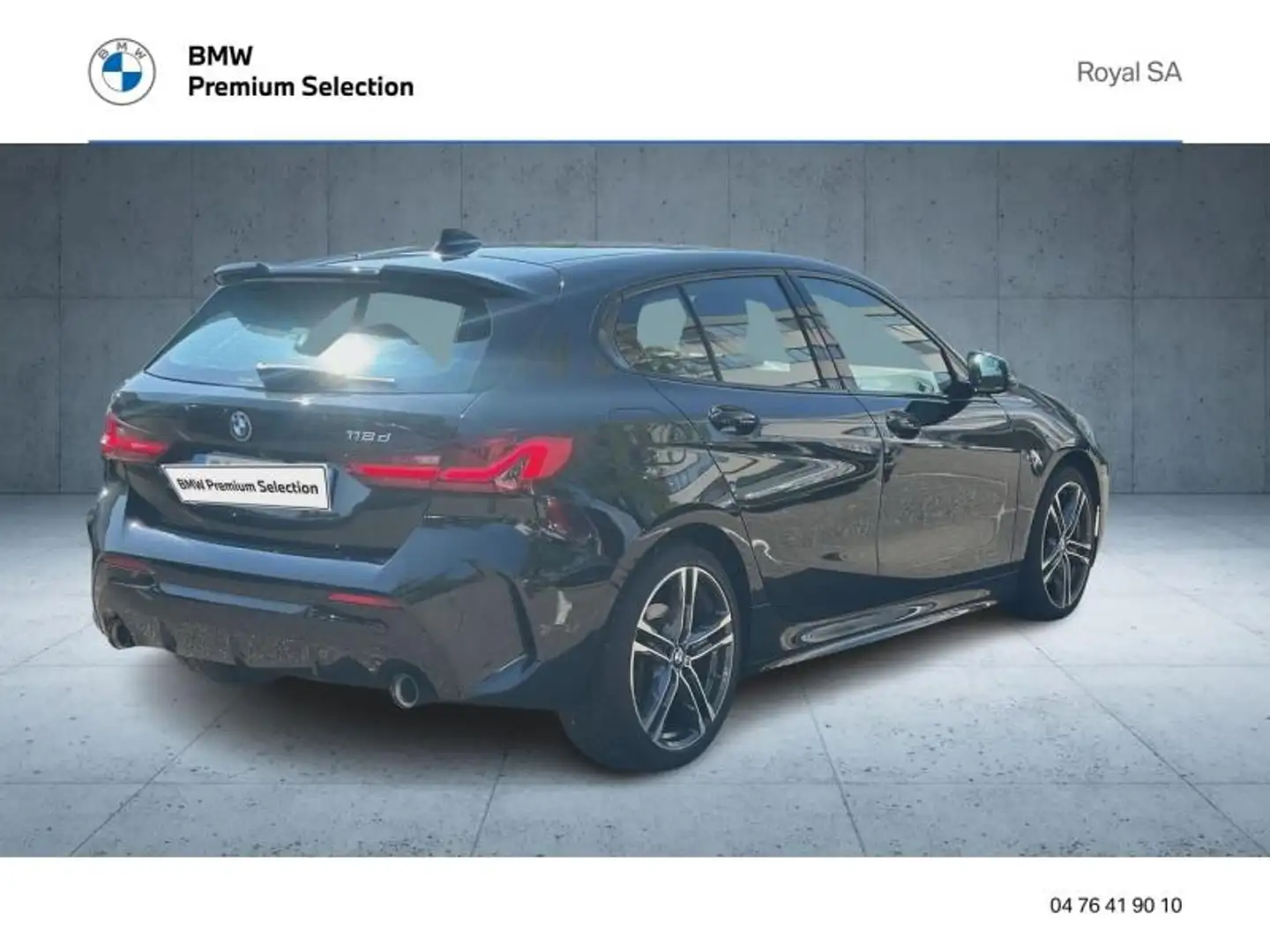 BMW 118 118dA 150ch M Sport 8cv Zwart - 2