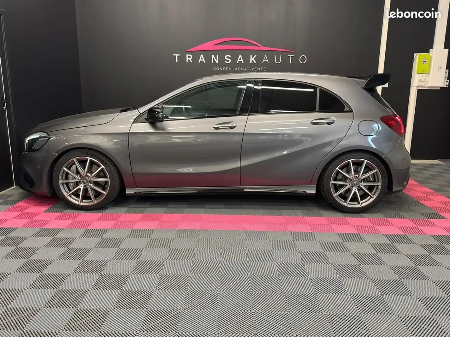 Mercedes-Benz A 45 AMG Mercedes 45 amg 4-matic seconde main suivi complet Gris - 2