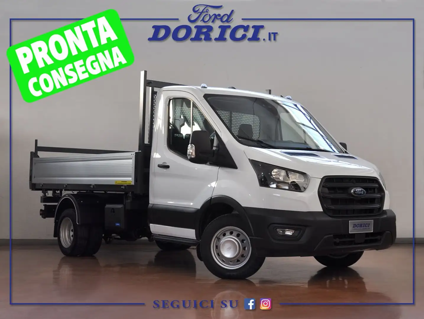 Ford Transit 350 2.0 Ecoblue 130CV RWD RIBALTABILE Trend + IVA Bianco - 1