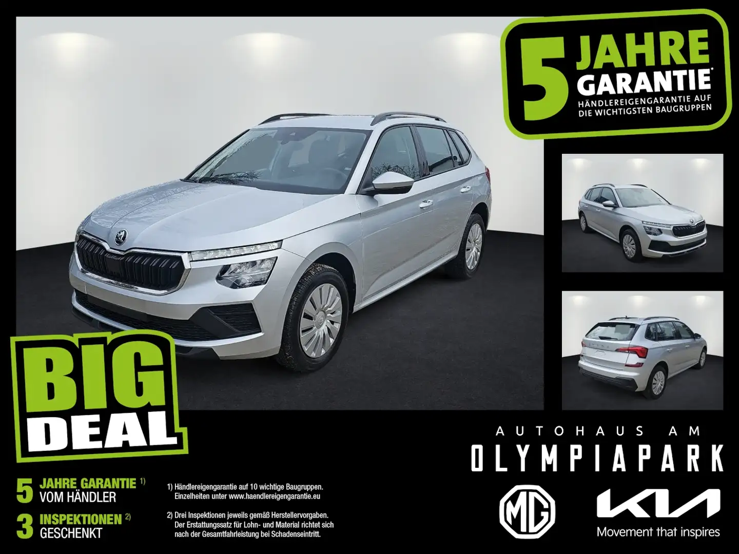 Skoda Kamiq 1.0 TSI Essence PDC*TEMPOMAT*KLIMA* Silber - 1