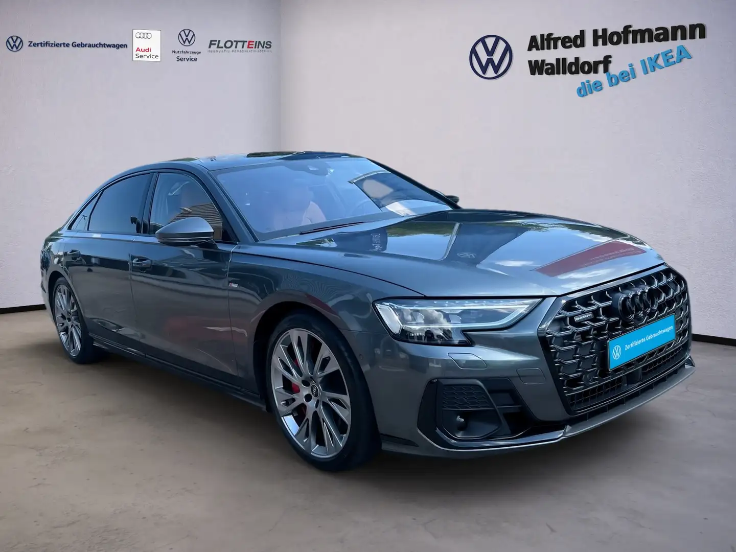 Audi A8 lang 3.0 TFSI quattro LEDER LED NAVI KLIMA Gris - 2