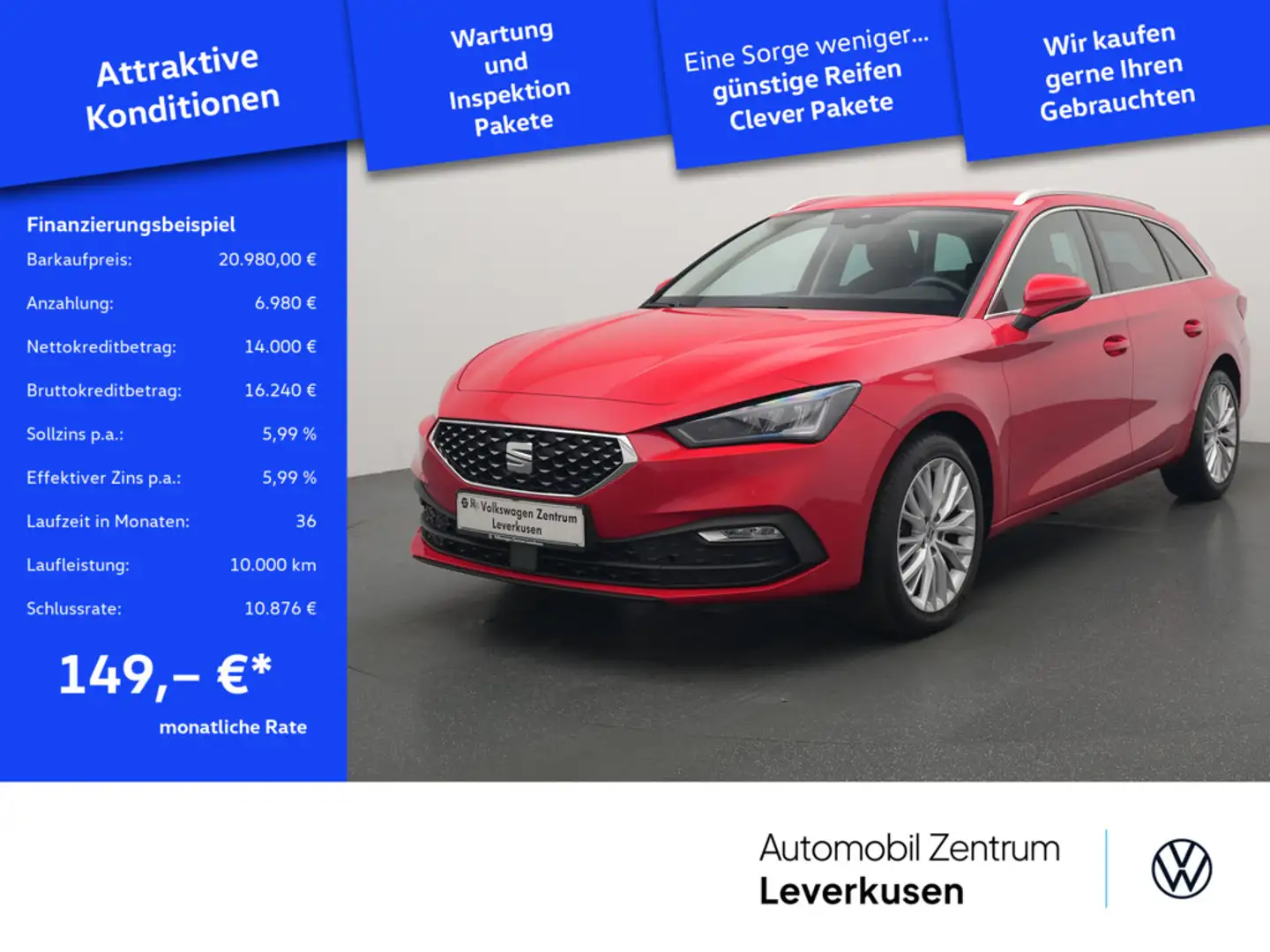SEAT Leon ST Xcellence LED PDC DSG KLIMA VIRT Schwarz - 1