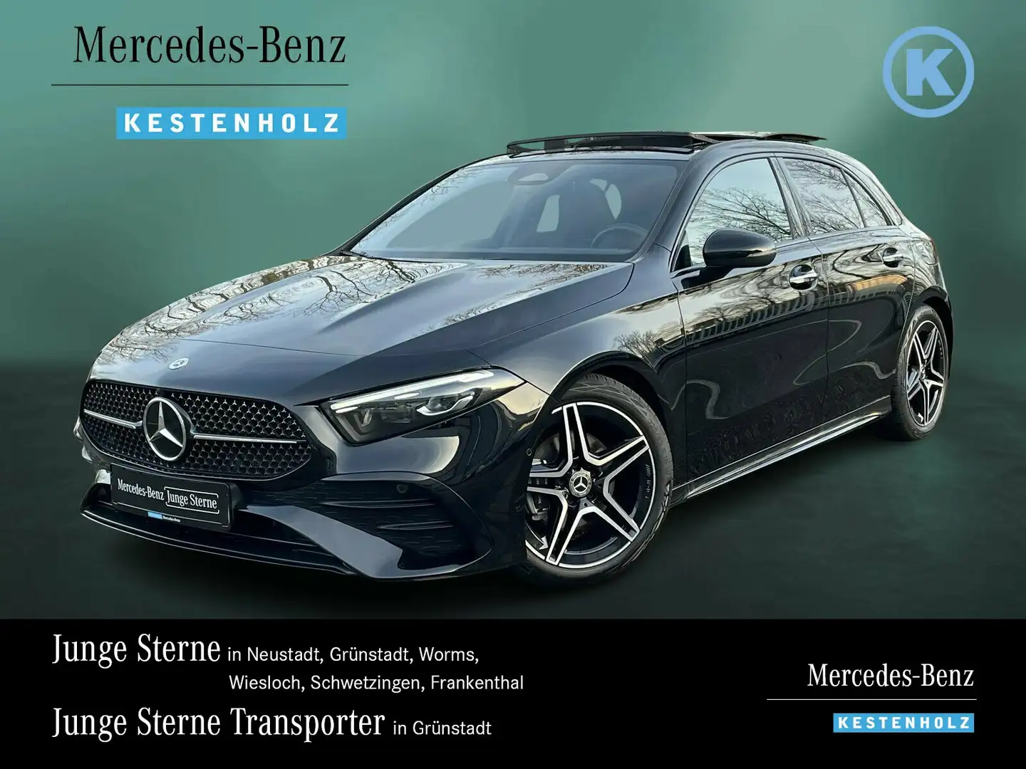 Mercedes-Benz A 200 A 200 AMG+NIGHT+DISTRO+PANO+KAMERA+AMBI+TWA+MLED Schwarz - 1