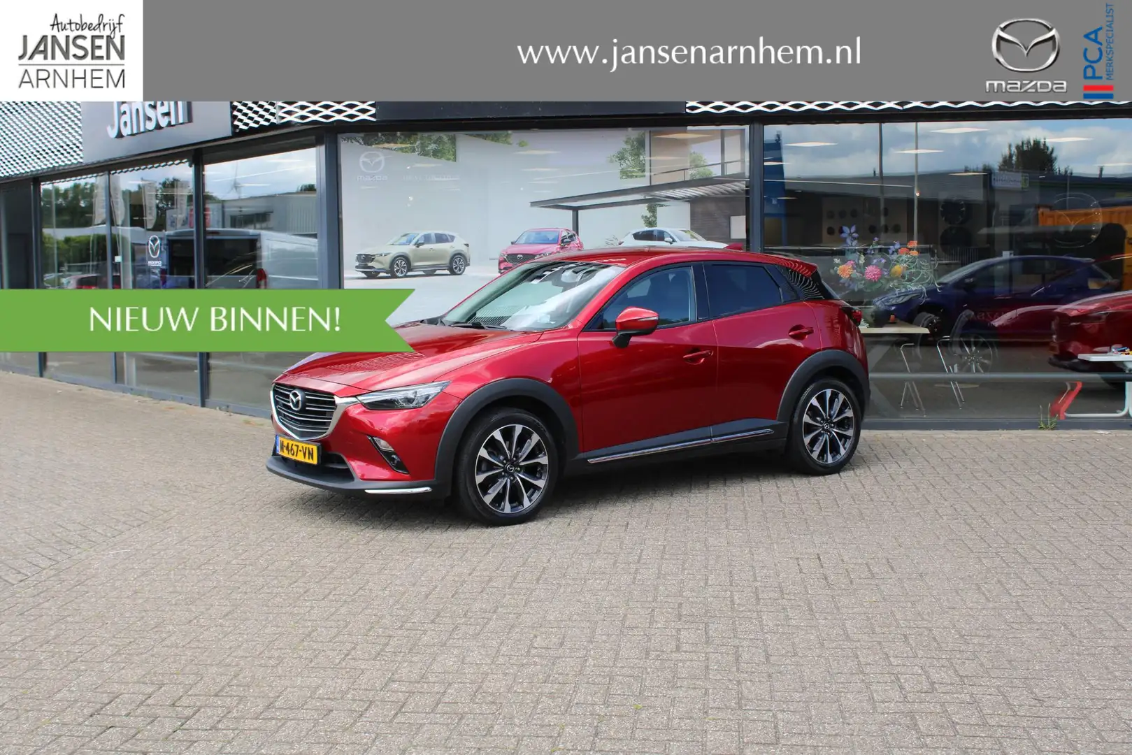 Mazda CX-3 2.0 SkyActiv-G 120 GTM-Line , Trekhaak, Navi, Appl Rood - 1