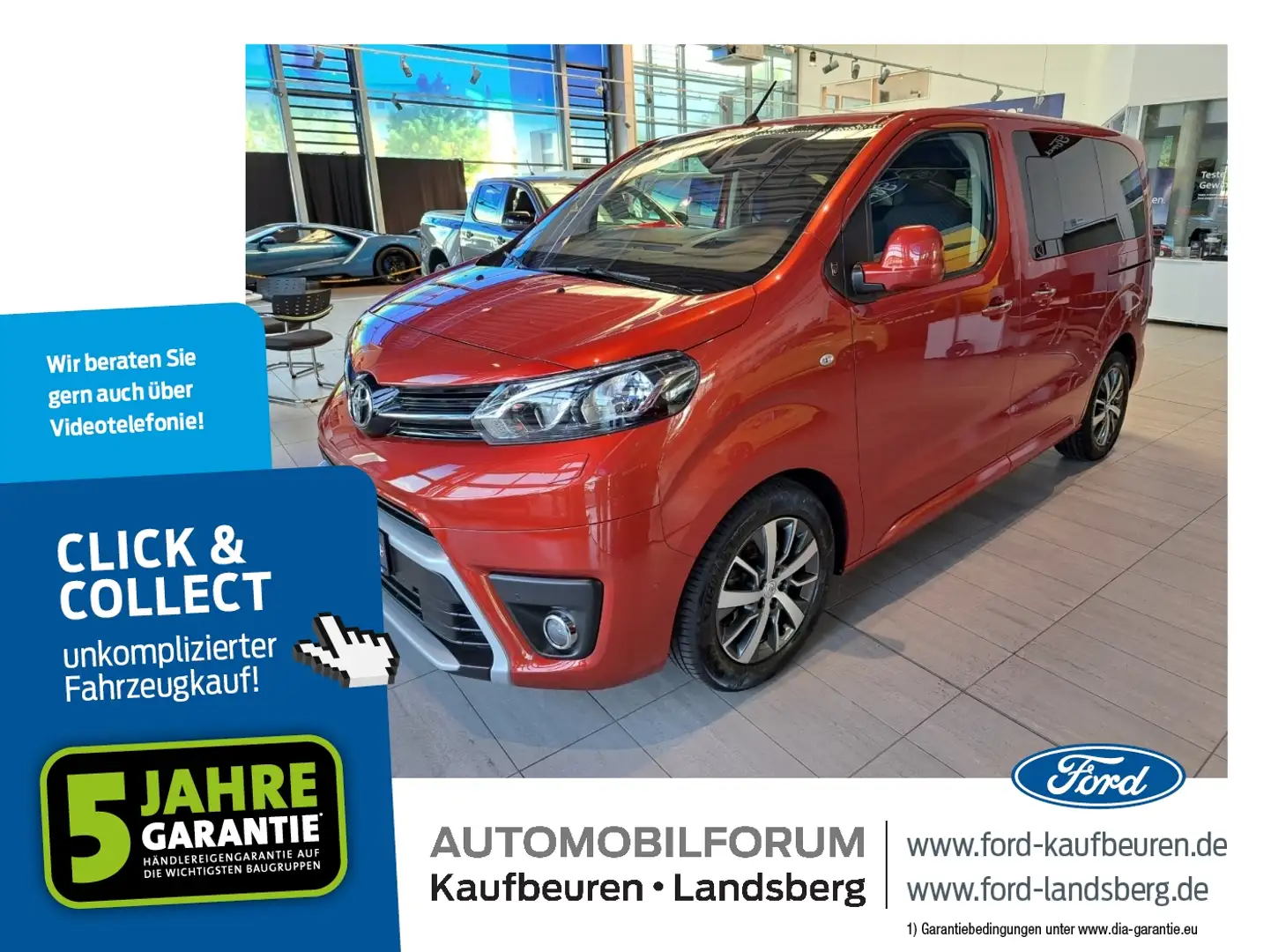 Toyota Proace Verso 2.0-4D Compact Team Navi SHZ RFK HUD Orange - 1