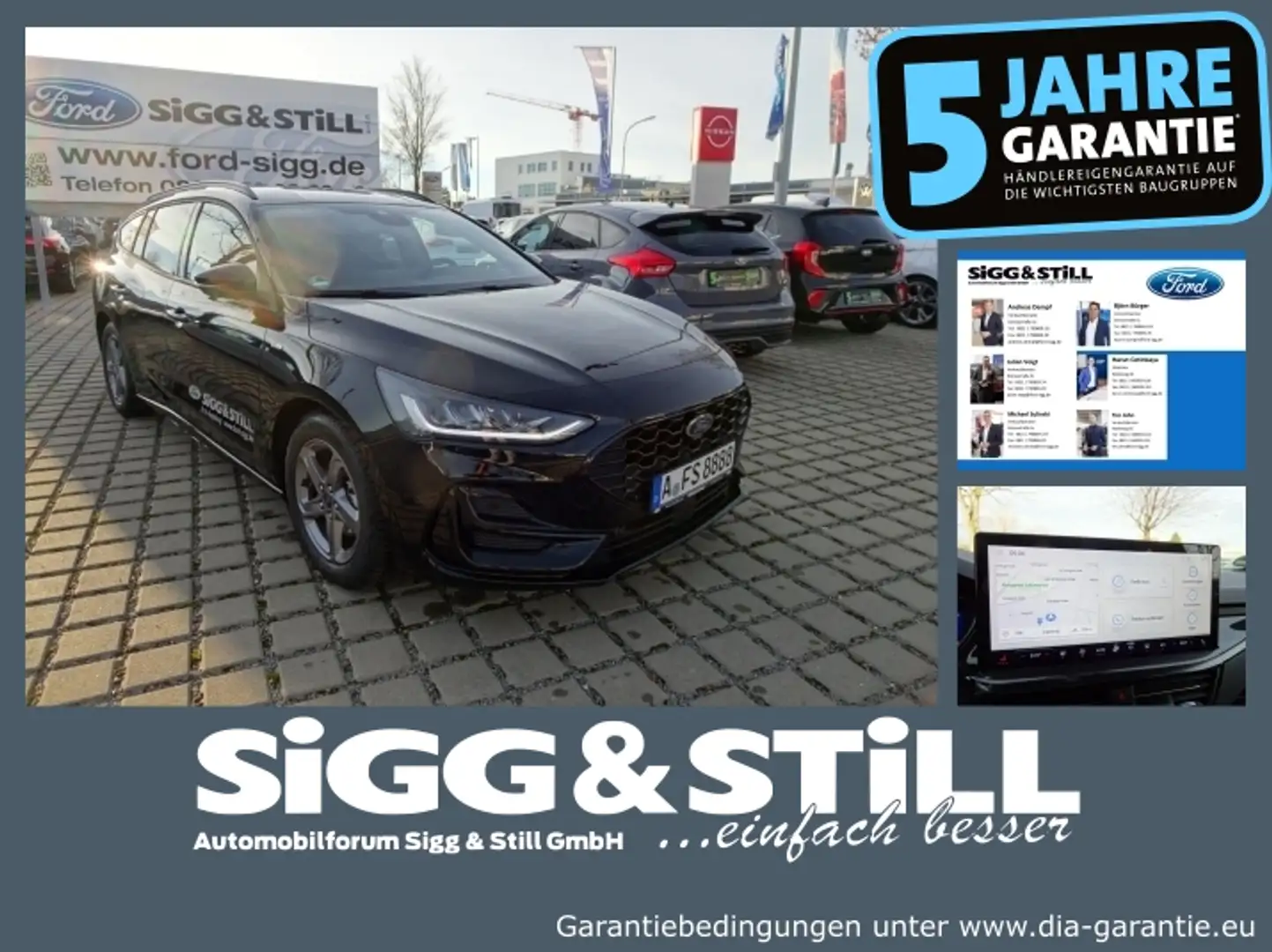 Ford Focus ST-Line X 1.0 NAV*iACC*PARK-ASS*LED*SHZ*CAM Schwarz - 1