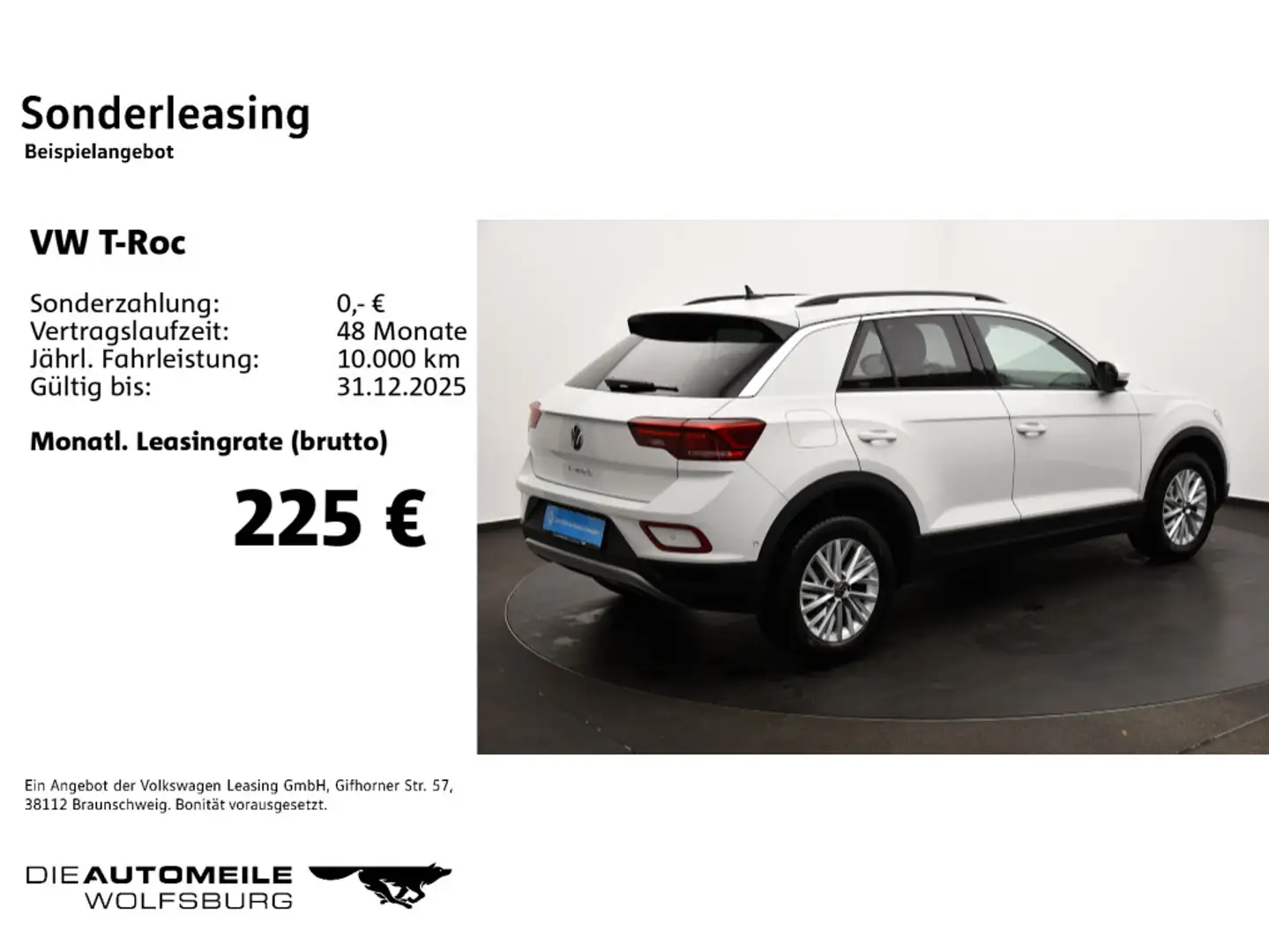 Volkswagen T-Roc 1.0 TSI Life LED+/App-Connect Weiß - 2