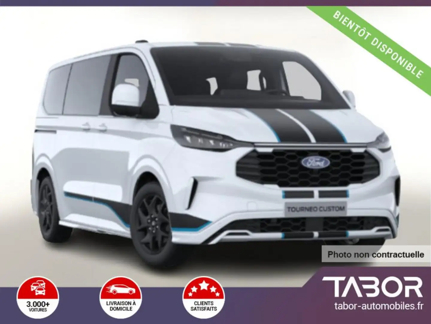Ford Tourneo Custom 2.0 TDCi 170 Aut Sport L1 Blanc - 1
