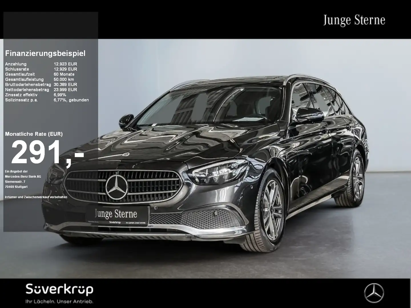 Mercedes-Benz E 220 d T AVANTGARDE AHK 360 WIDE PDC SHZ SHD Grau - 1