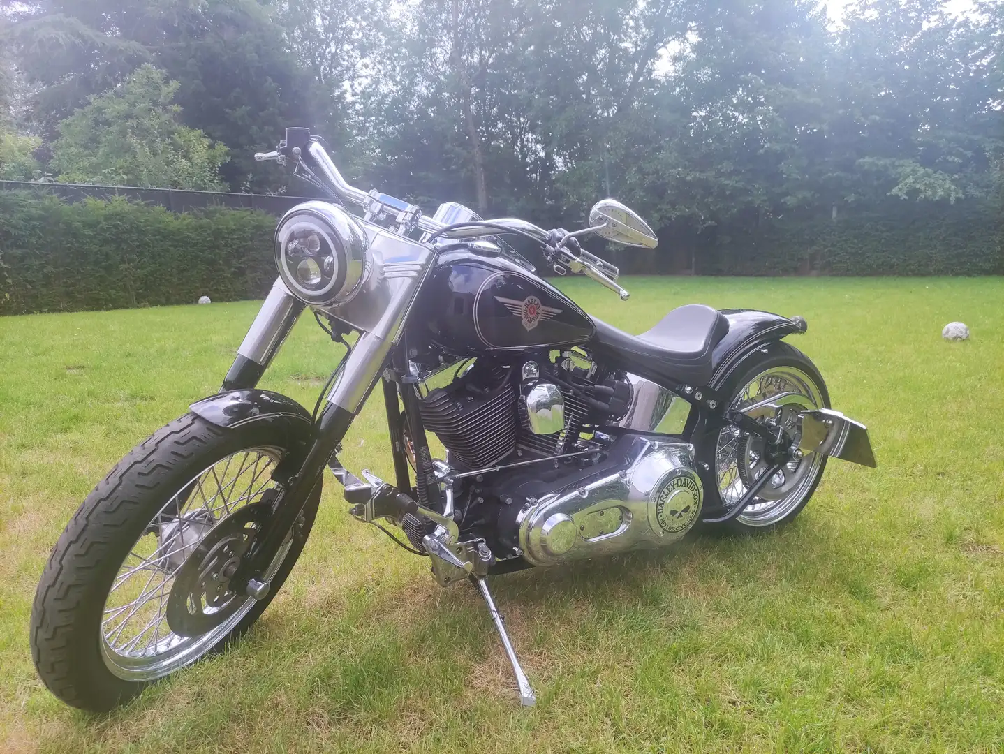 Harley-Davidson Fat Boy Zwart - 1