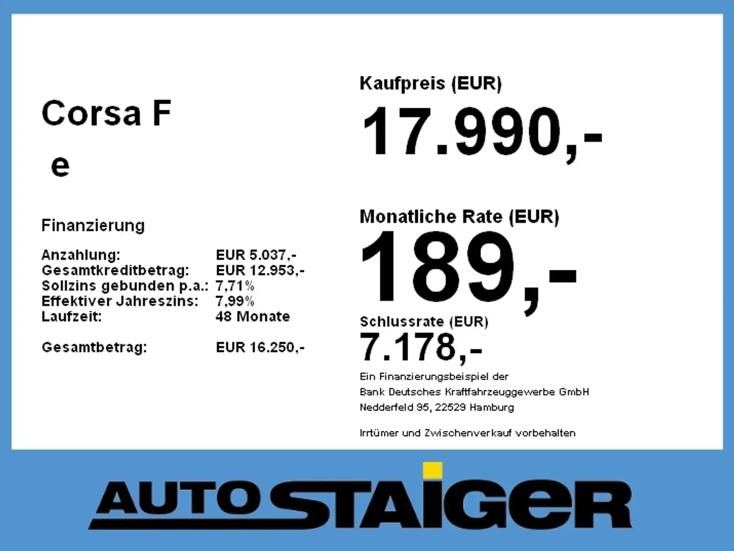 Opel Corsa F  e Edition Weiß - 2