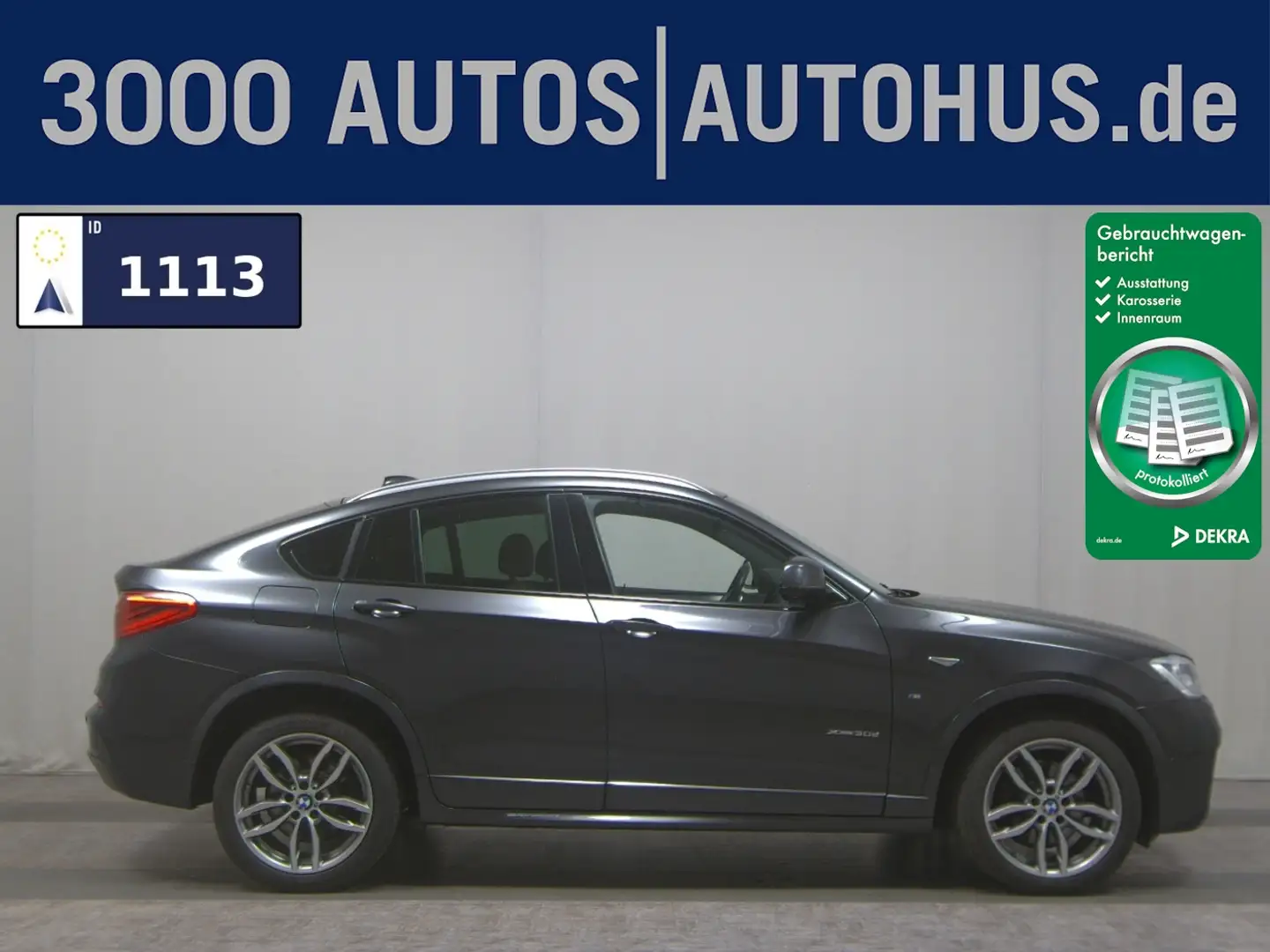 BMW X4 xDrive30d M-Sport Shadow Leder Navi LED Hifi Grau - 1