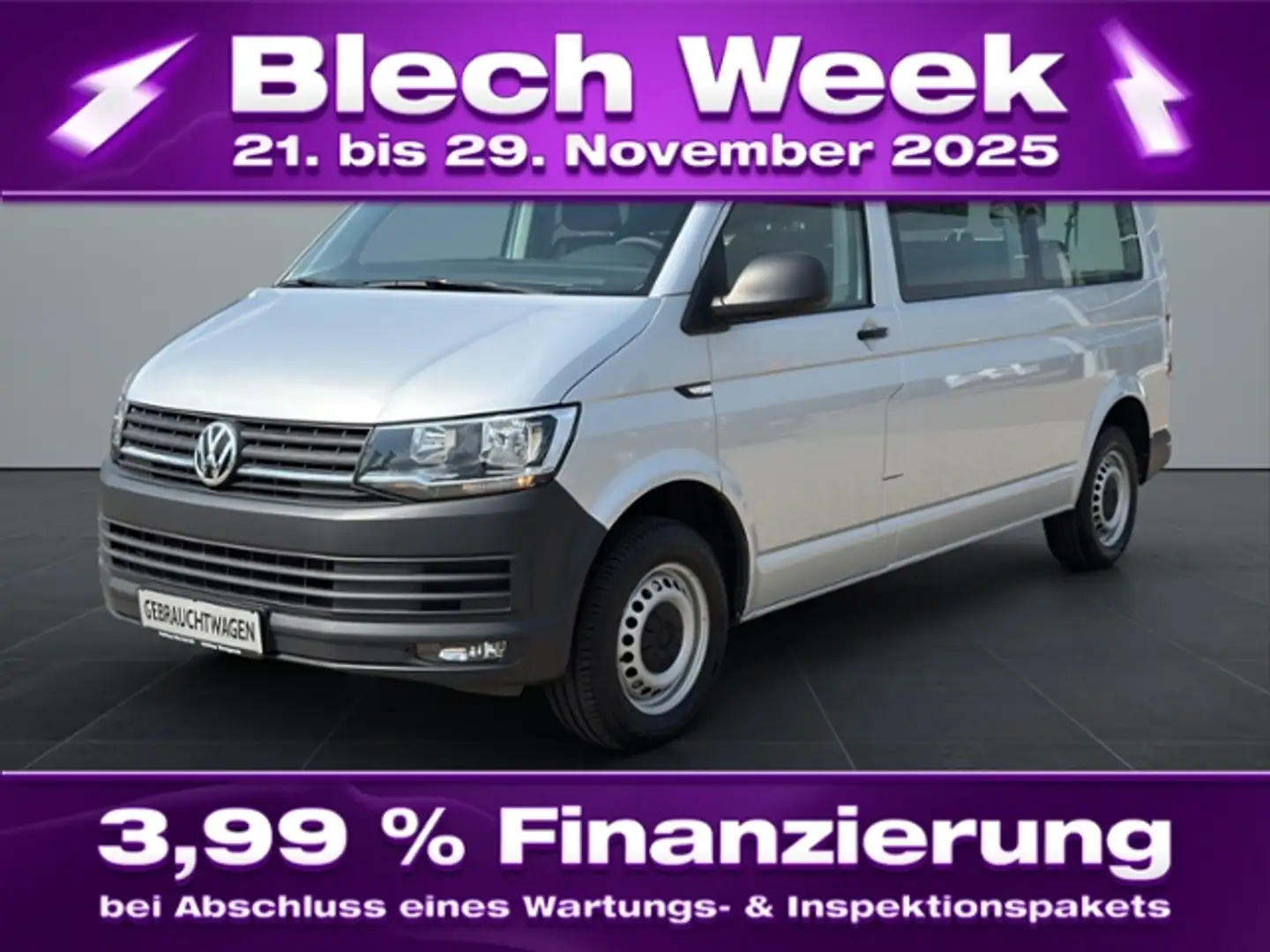 Volkswagen T6 Caravelle Trendline 2.0 TDI LR, Klima, 9-Sitze Argent - 1