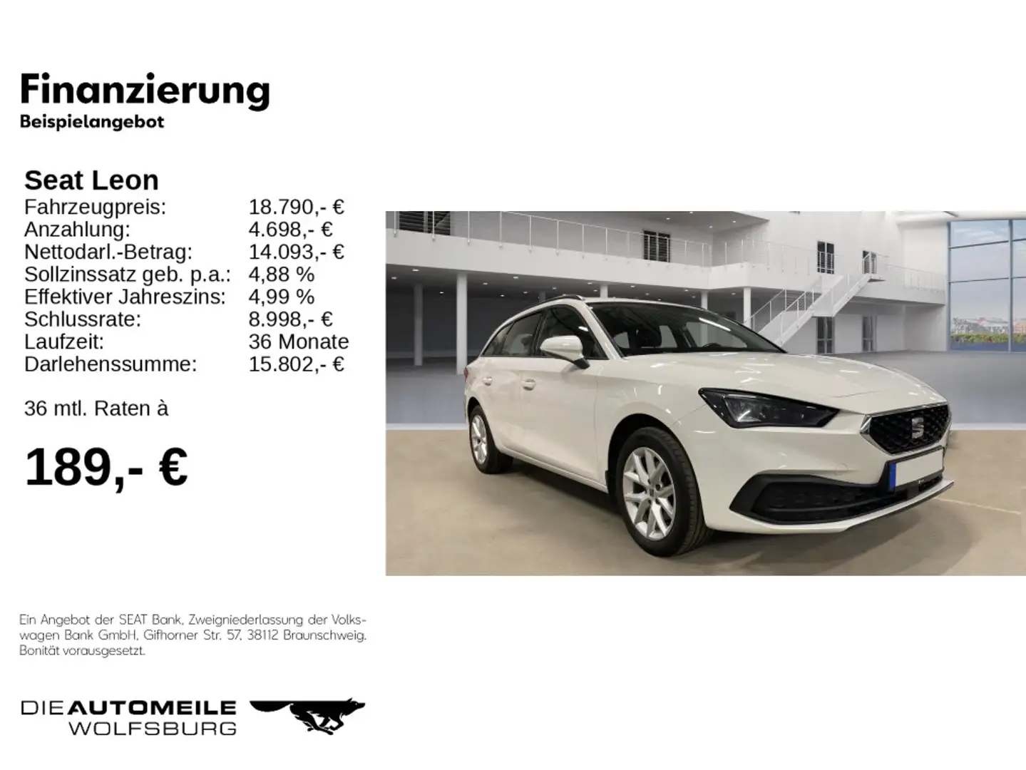 SEAT Leon ST 1.0 eTSI DSG Style CLIMATR/LED/SITZHZ Wit - 2