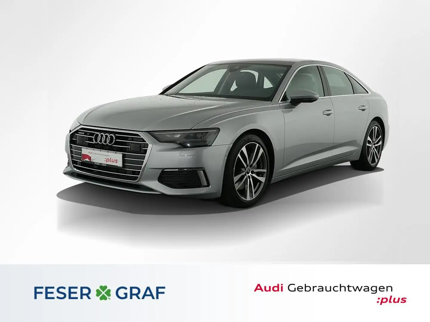 Audi A6 50 TDI HuD/ACC+Stadt/Pano/Luft/Air/Standhz Silber - 1